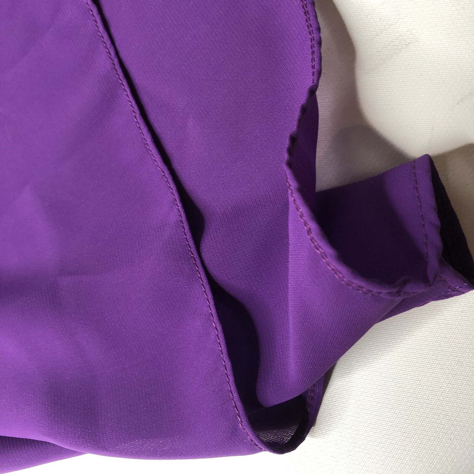 VTG 70s 80s Luci Pellini Balloon Sleeve Midi Dress in Plum Purple + Belt Fits: L