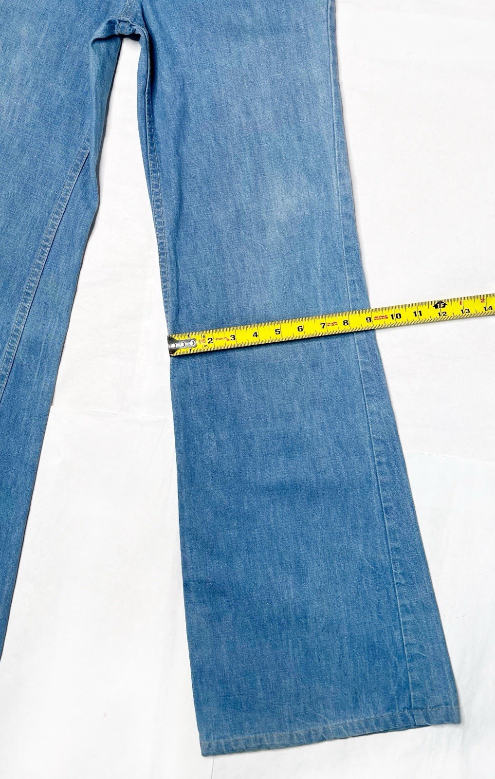 【RARE】Vintage 1978 Levi’s ✤ Fresh Produce Bell Bottom Orange Tab Jeans Fit 27×32