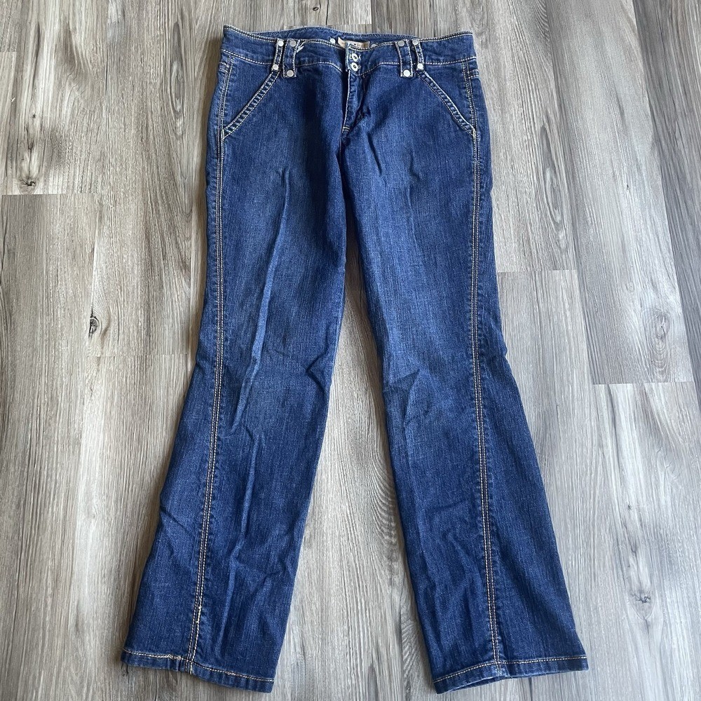 Vintage Tommy Hilfiger Womens Jean Size 13 Y2K flare mid rise Retro 2000s 32×31