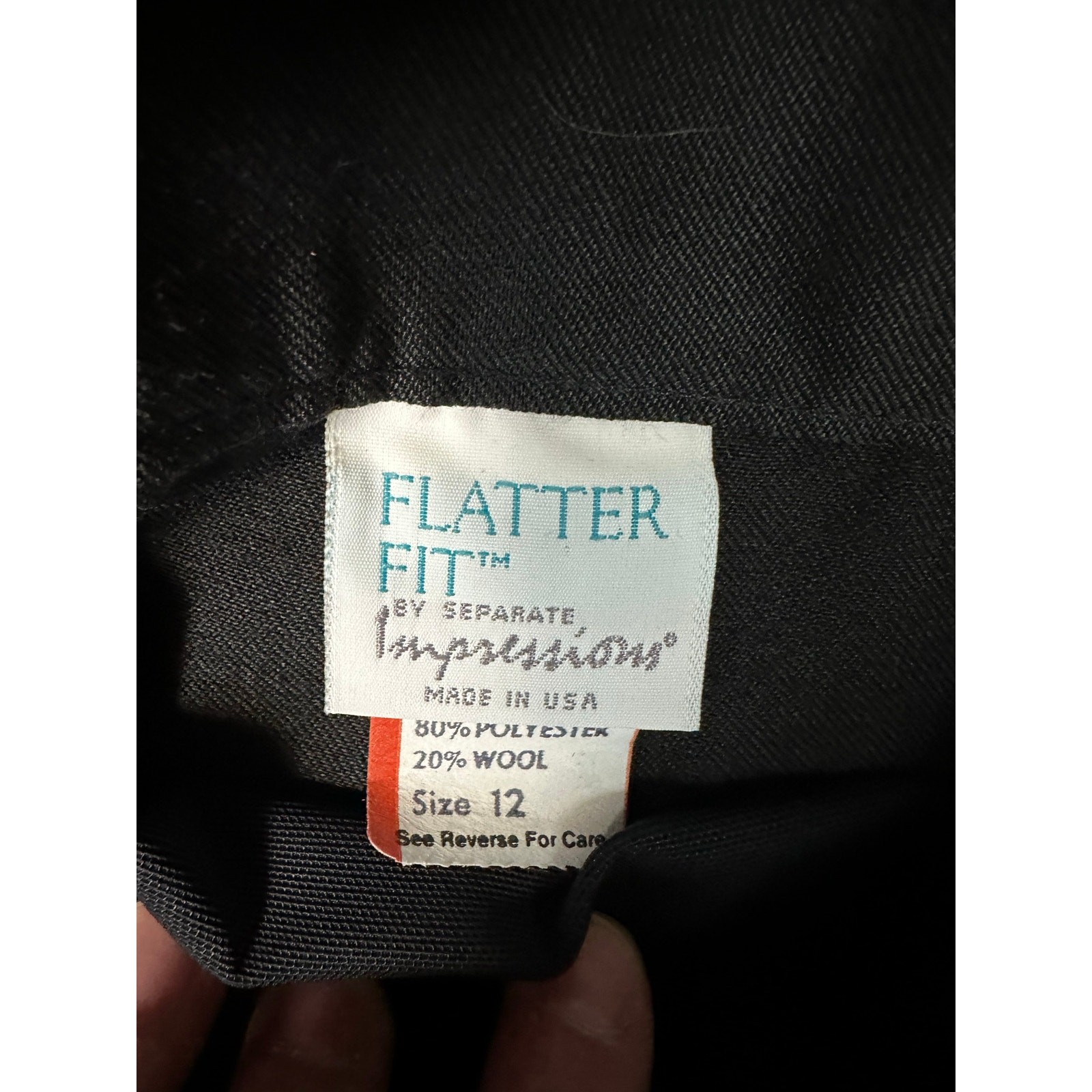 V 263-Vintage Wool Blend Pants Deadstock size 12 / Waist 14” / Inseam 28”