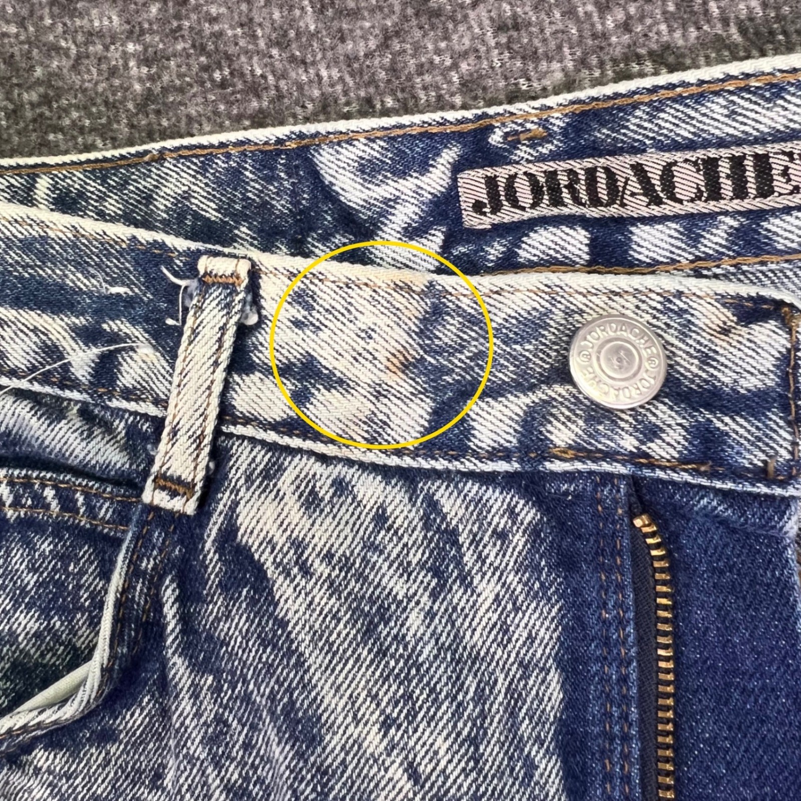 VTG 80s Jordache Jeans Womens 27×27 Acid Wash High Rise Ankle Zip Bows Western