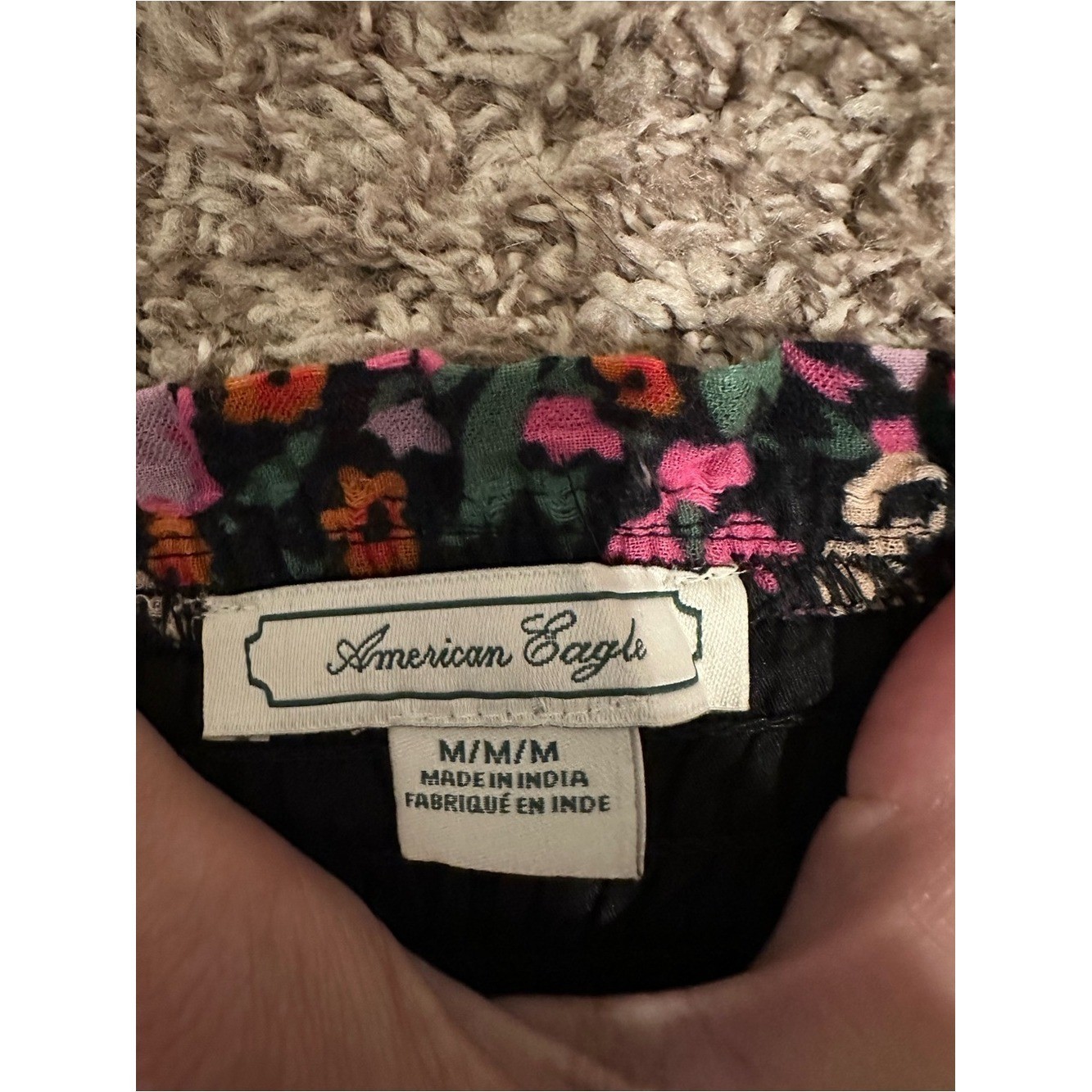 American Eagle Outfitters vintange multi Knit Dress Black, Pink, Green, Orange