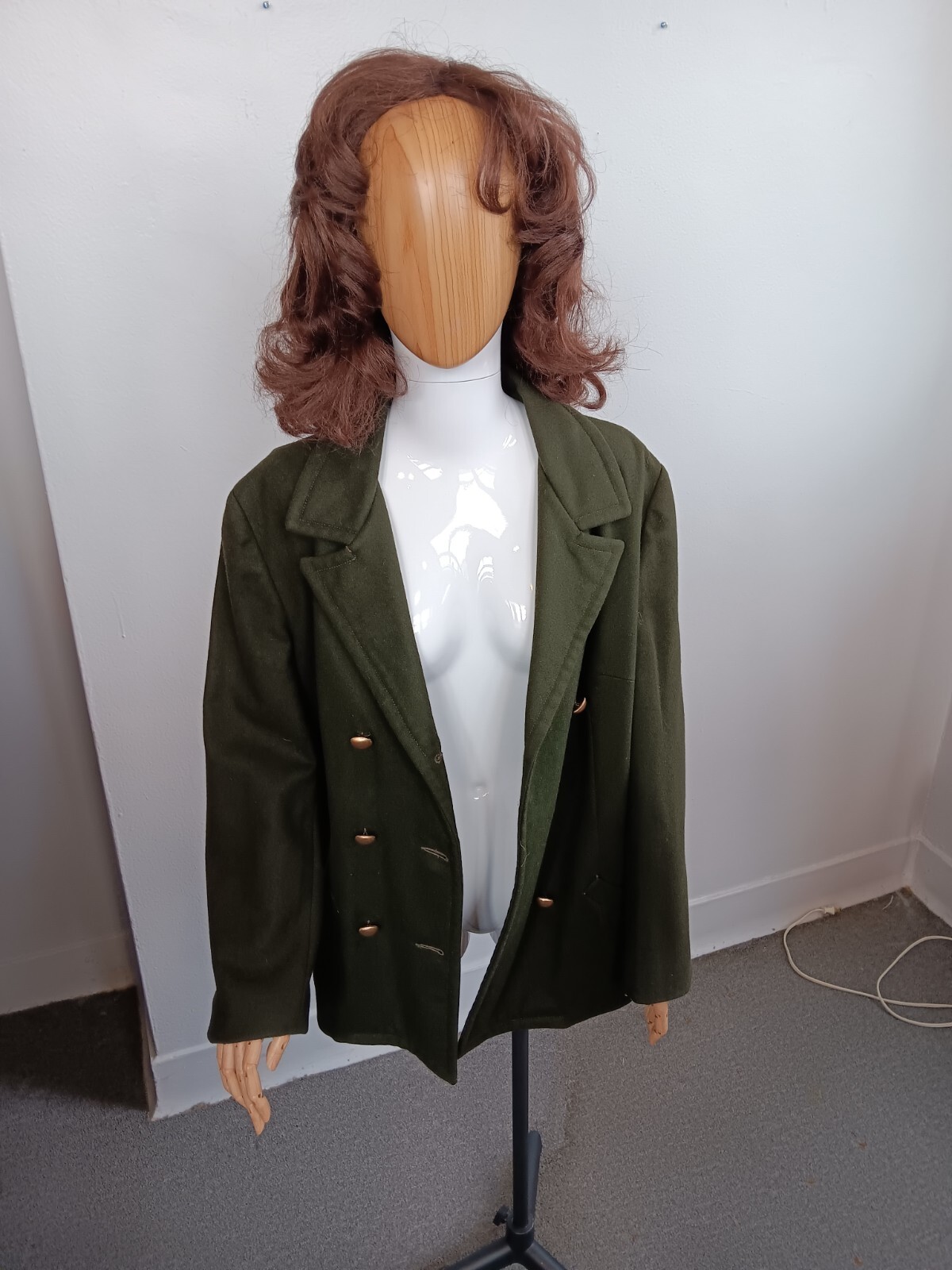 VTG 70’s Sportempos Suburbia Double Breasted Olive Army Look Women’ s Peacoat