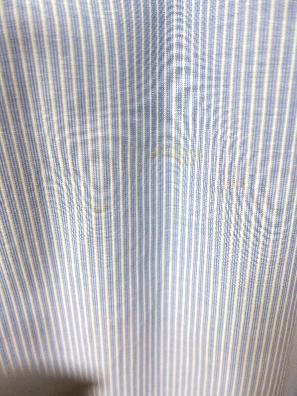 Vintage 1970’s Gil Aimbez Genre Blue White Striped Cotton Purple Braid Dress 6
