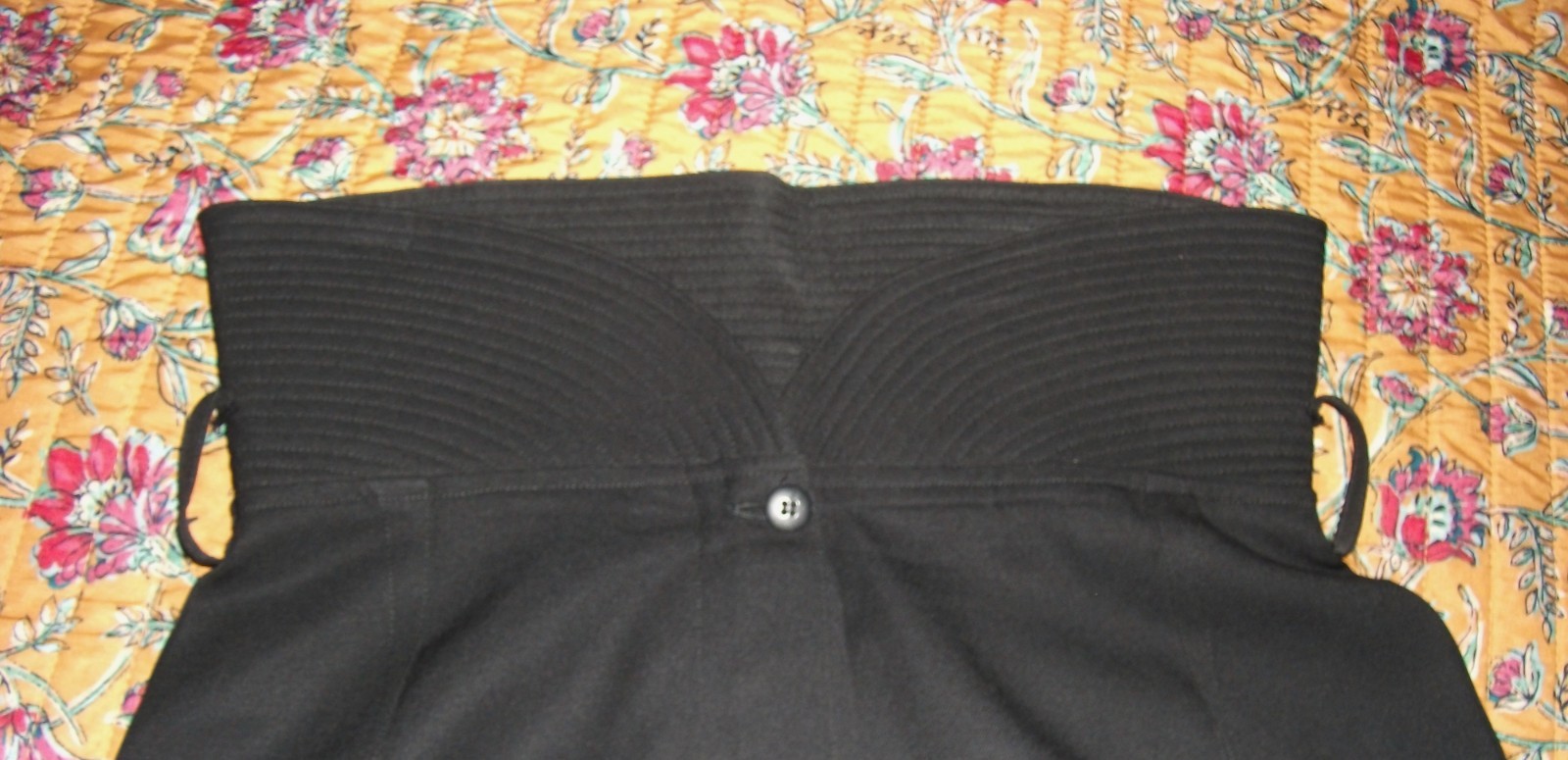 Vintage Claude Montana Paris Wool Skirt 1980s Black Made in Italy Lined