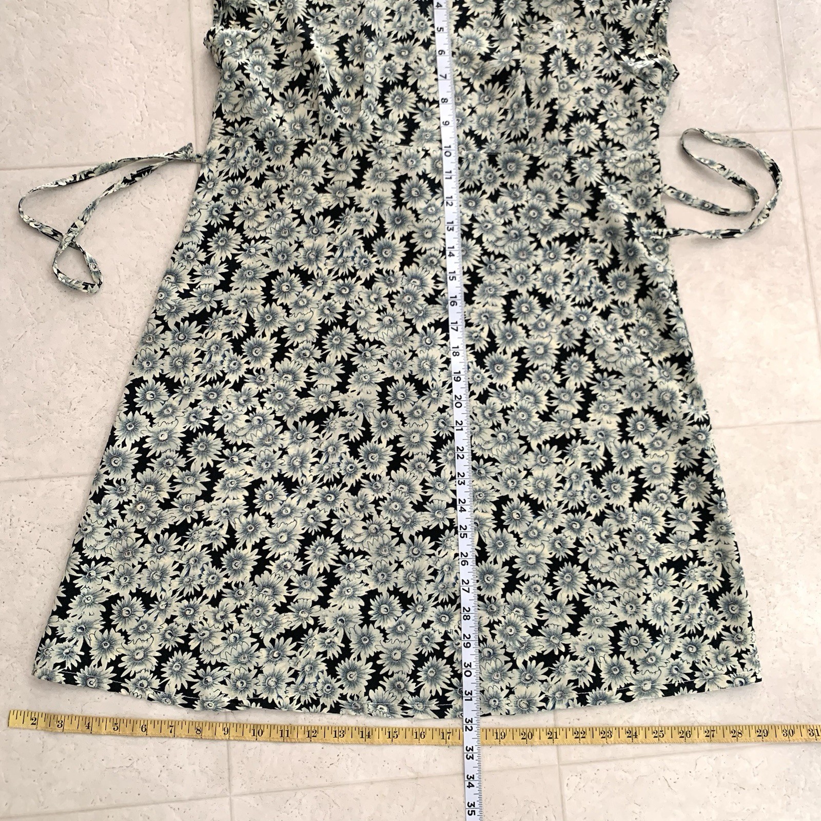 Vintage Syko Dress Women’s Size L Floral Print Midi Cottagecore Babydoll Y2K