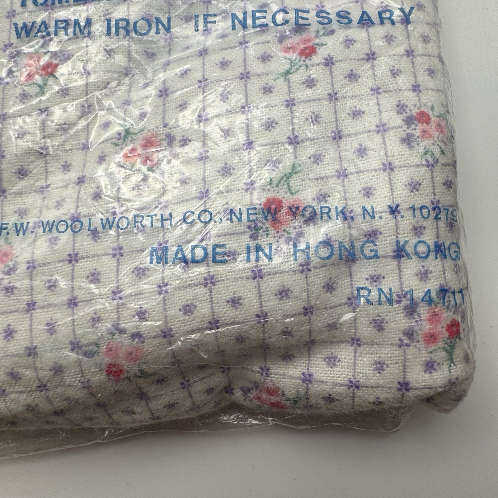 Vintage Woolworth Cotton Flannel 2 Pc Pajamas in Original Package Size 36
