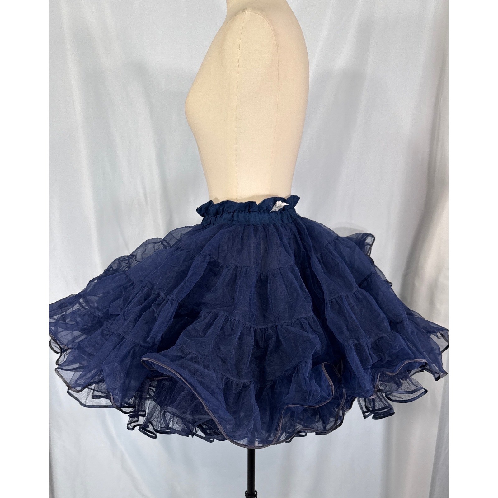 VTG Partners Please Malco Modes Navy Blue Petticoat Square Dance Crinoline 565 S