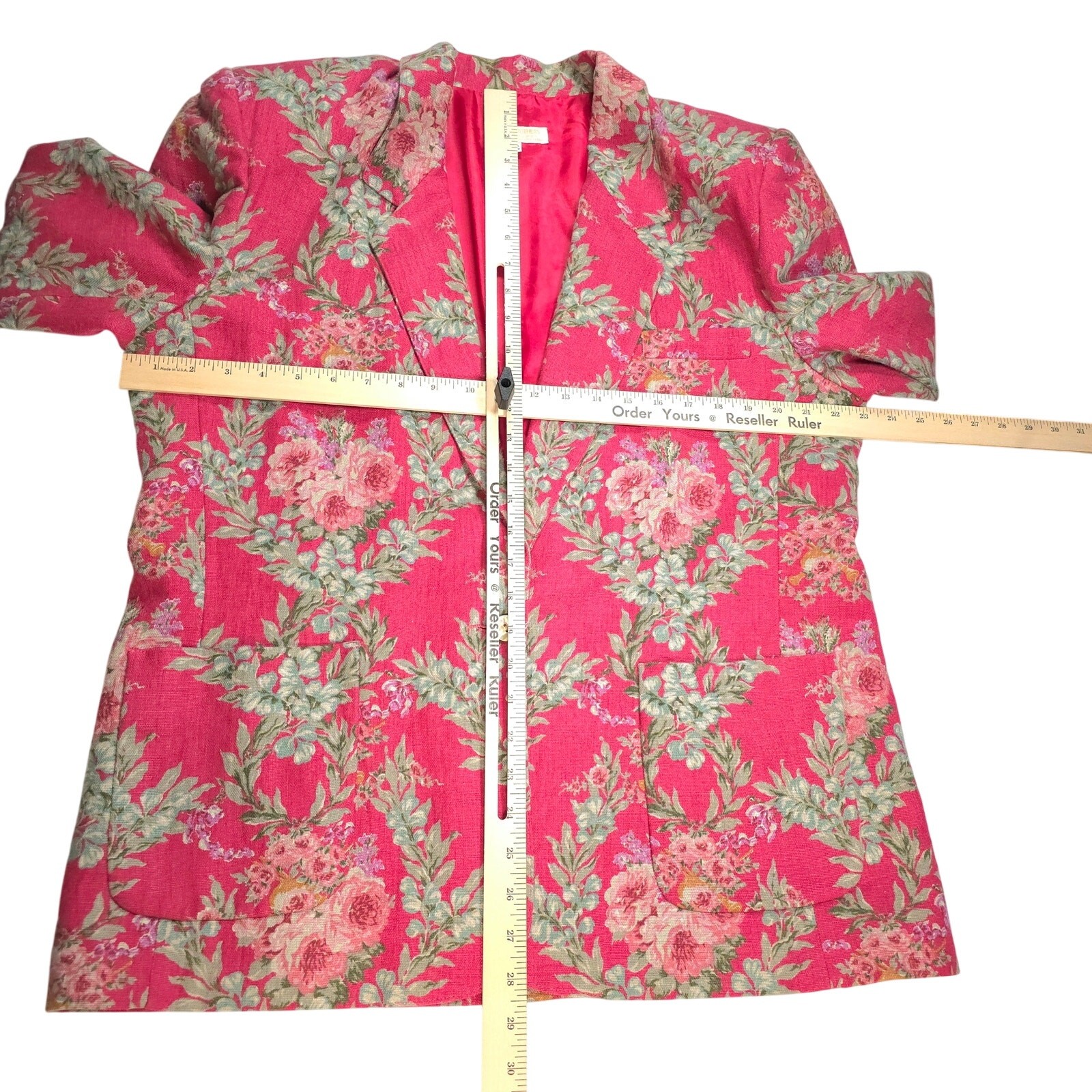 Vintage Brooks Brothers Women Size 16 Blazer Shoulder Pads 100% Linen Unique