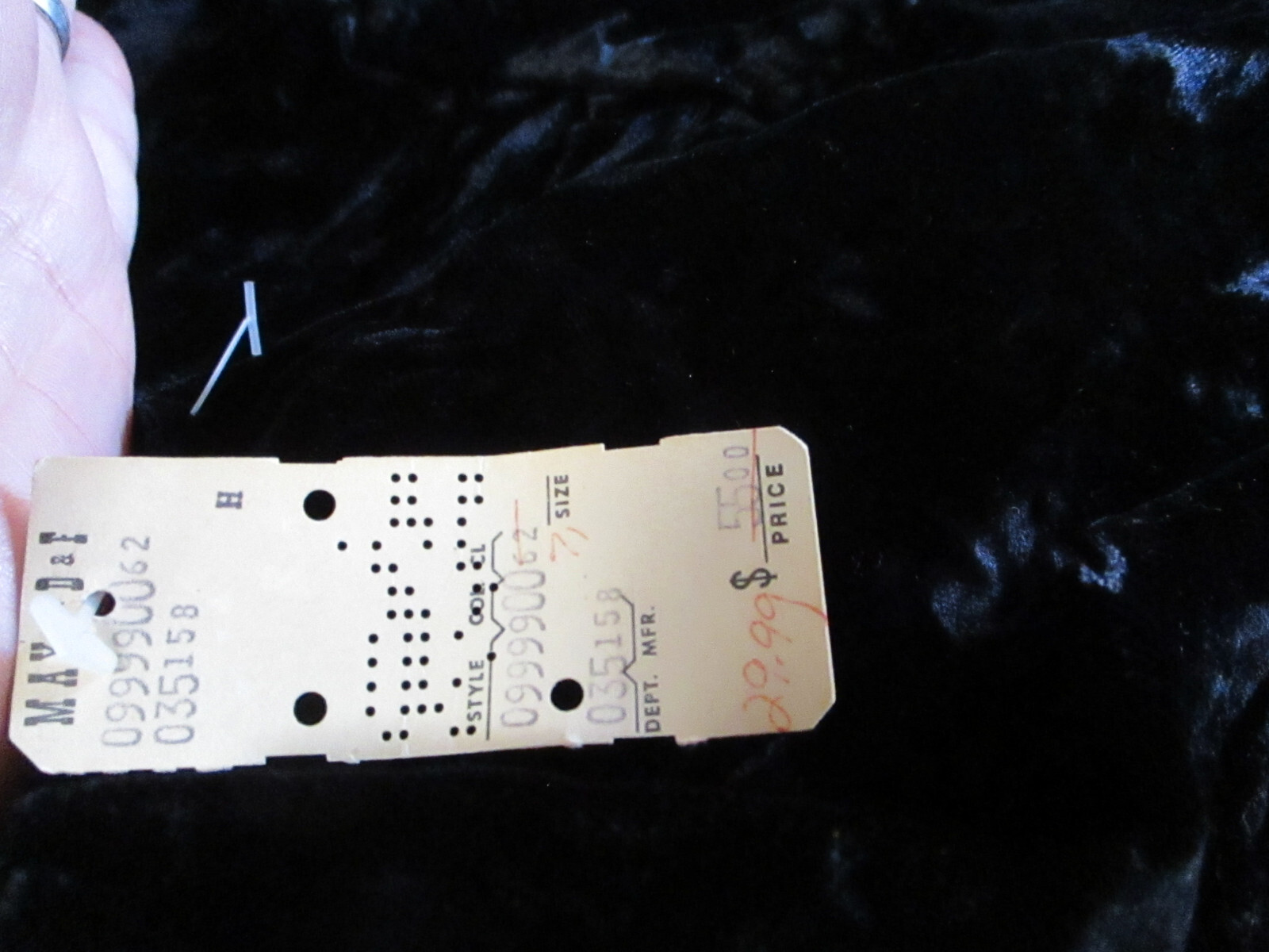 Fashions By Marilyn Women’s Sm Boulevard Rayon Velvet WIMPFHEIMER Maxi Dress BLK