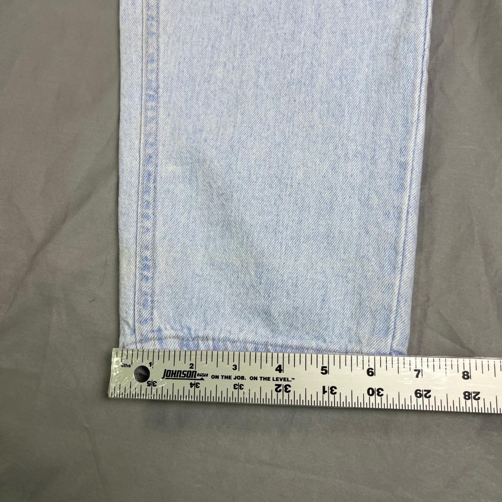 Vintage Lee High Waisted Mom Jeans Light Wash Elastic Waist Tapered Leg 29×32