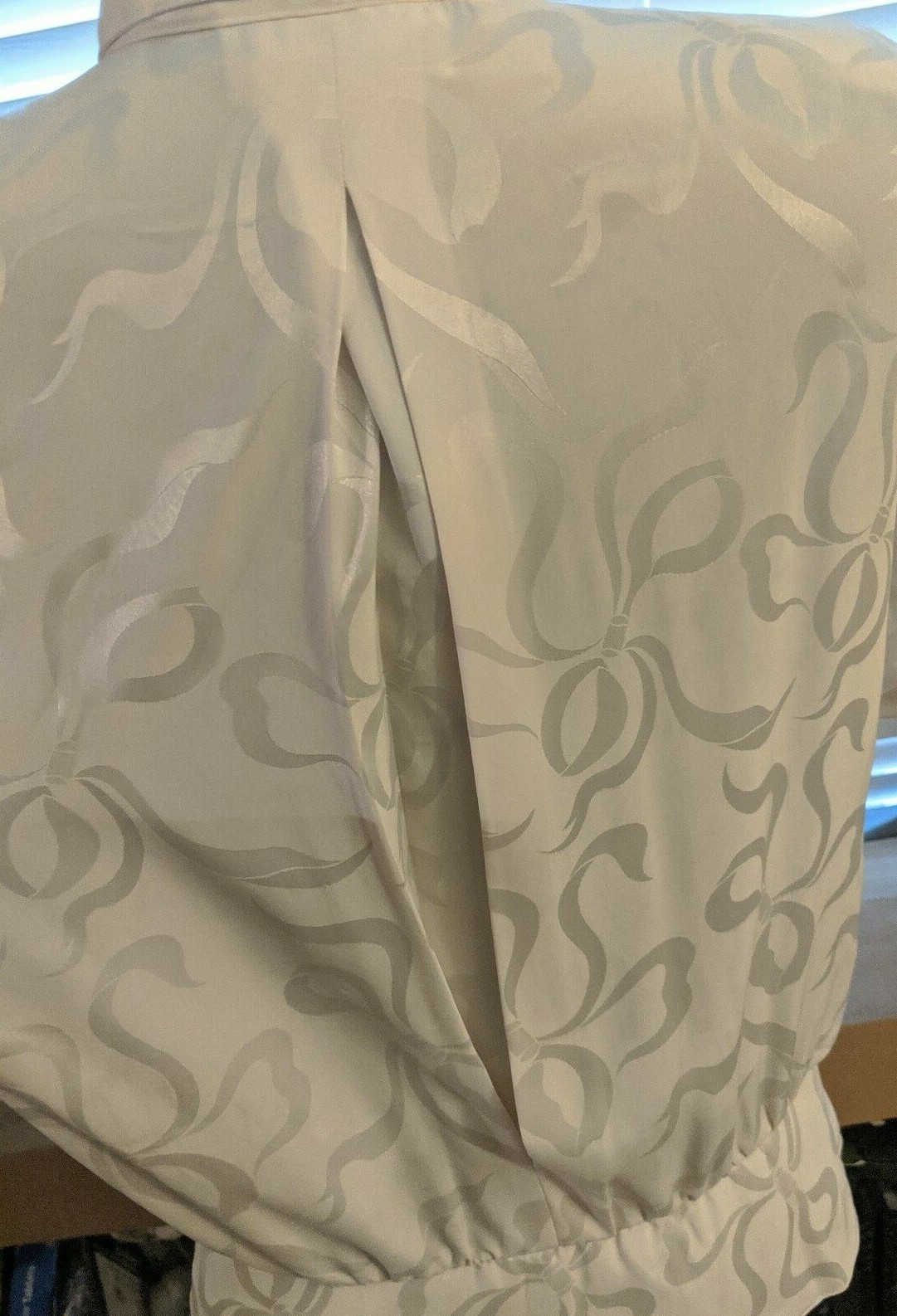Vintage Shapely Polyester Blouse Cream Shapely Classic sz 14