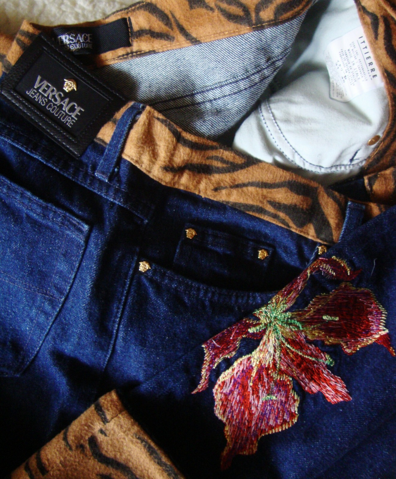 Vintage VERSACE Jeans Couture Made in Italy TROUSERS SIZE 31-45 approx M