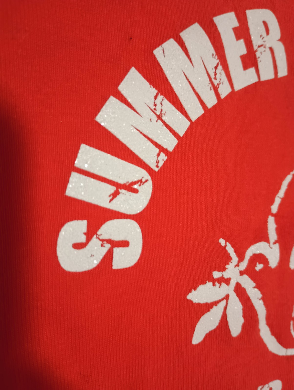 Vtg 70s SUMMER MUSIC FESTIVAL 1971 San Jose 4 Peace Glitter Orange T Shirt Top M
