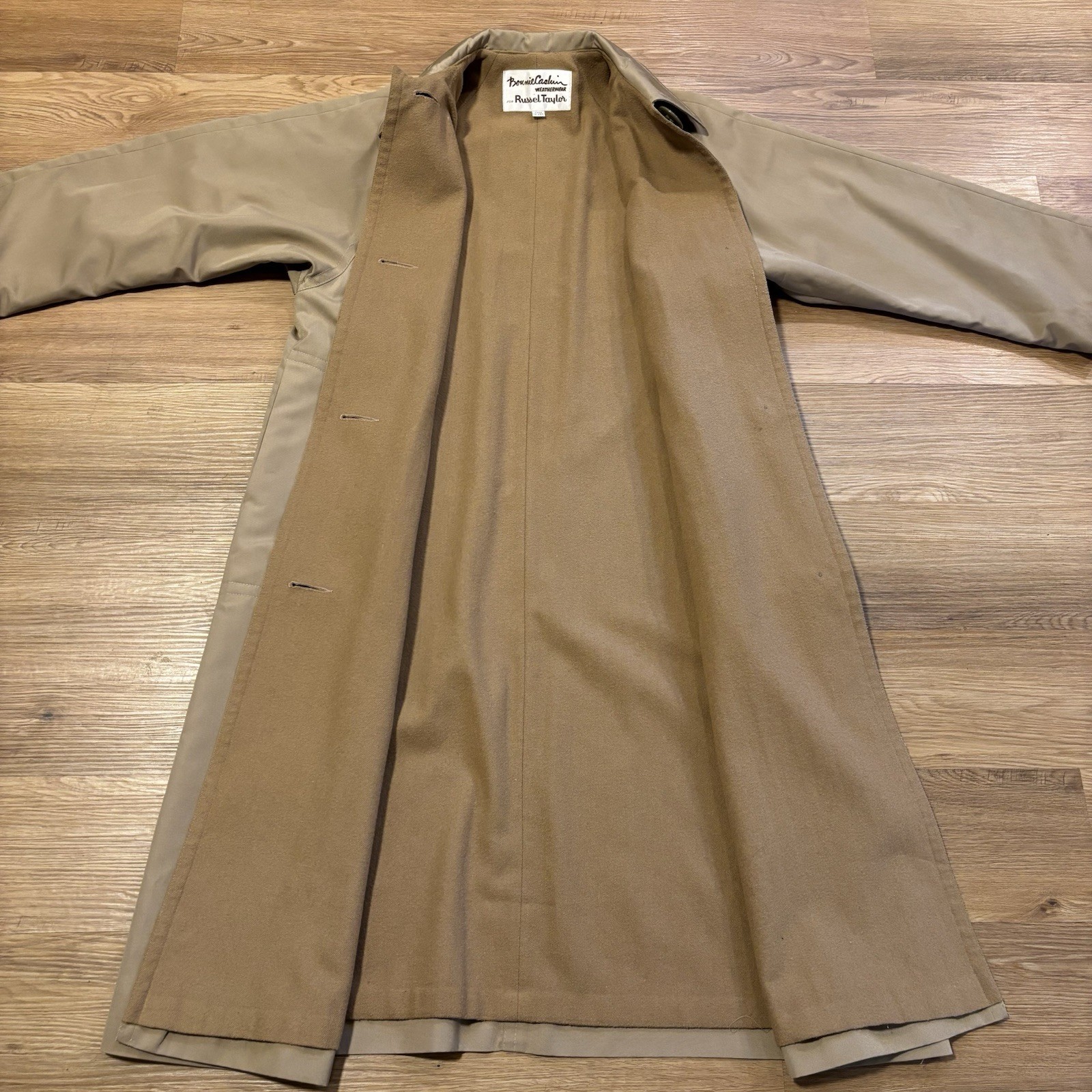 VTG 70s Bonnie Cashin for Russel Taylor Weatherwear Coat 10 Wool Lined ILGWU USA