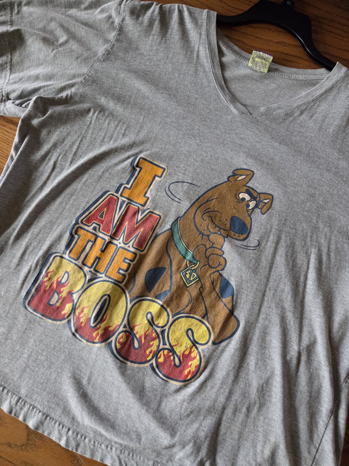 Vintage Cartoon Network Scooby-Doo Woman Double-sided Gray Graphic Top Size 2X