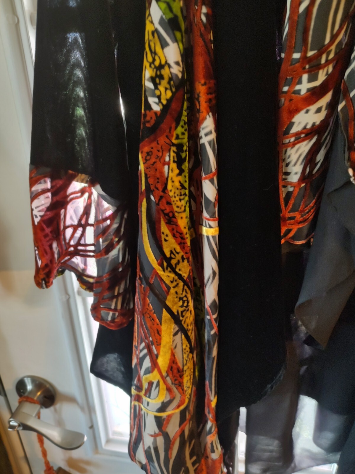 Vintage Silk/Velvet Tunic Jacket, Flowy With Layers Med/Lg