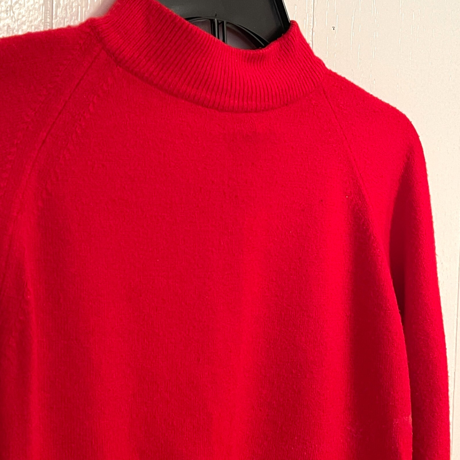 Designers Originals Red Wool Blend Sweater Womens S USA Vintage