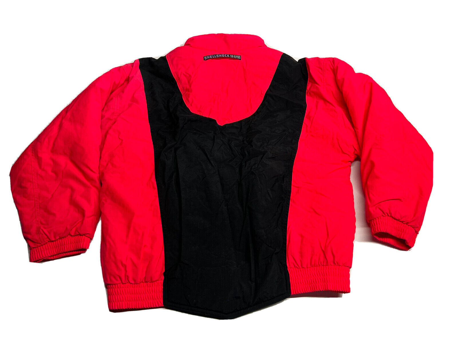 Vintage 80s 90s Shell Shock Ski Report Jacket Womens M Neon Pink/ Black