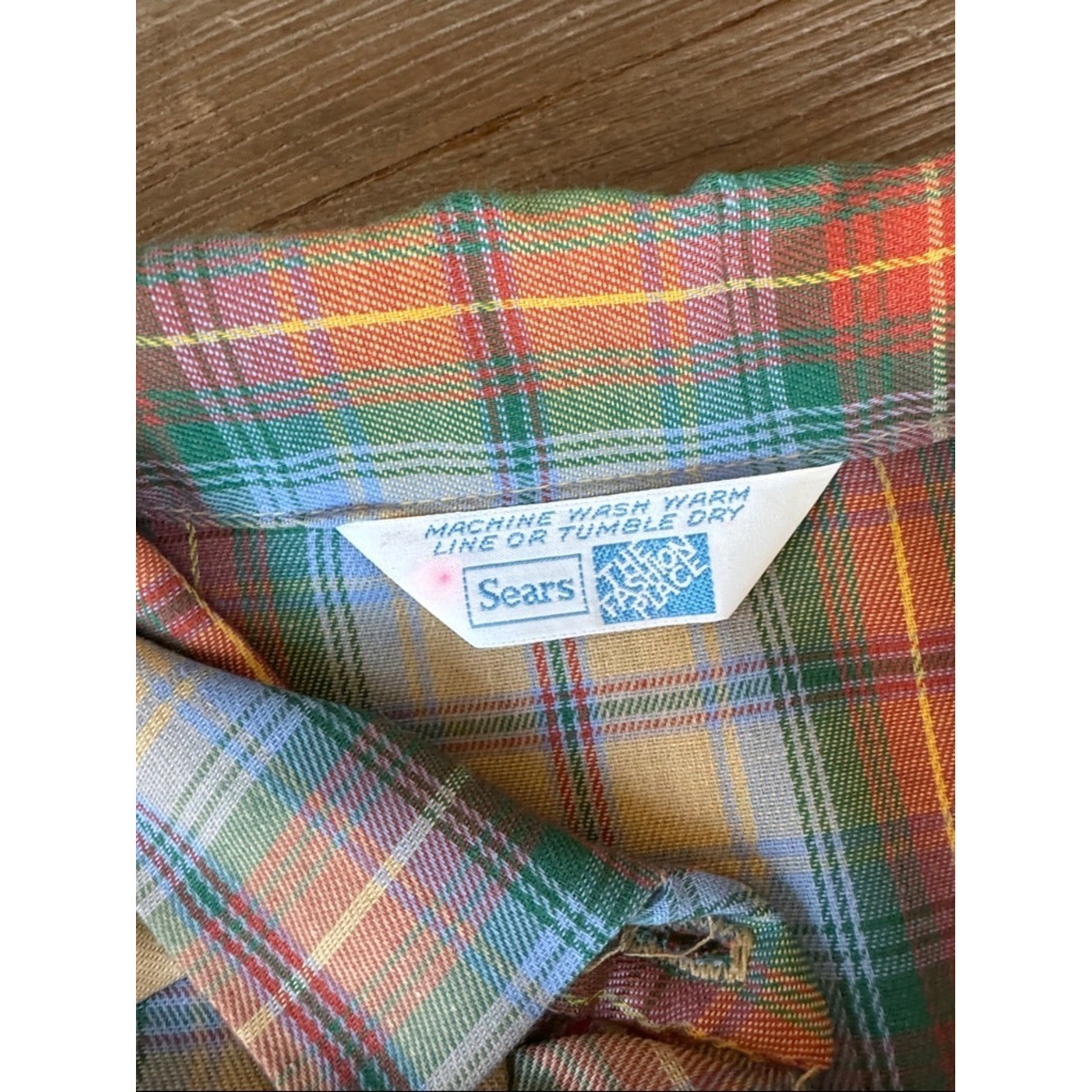 Sears vintage western flannel plaid shirt and midi skirt set EVC size Small