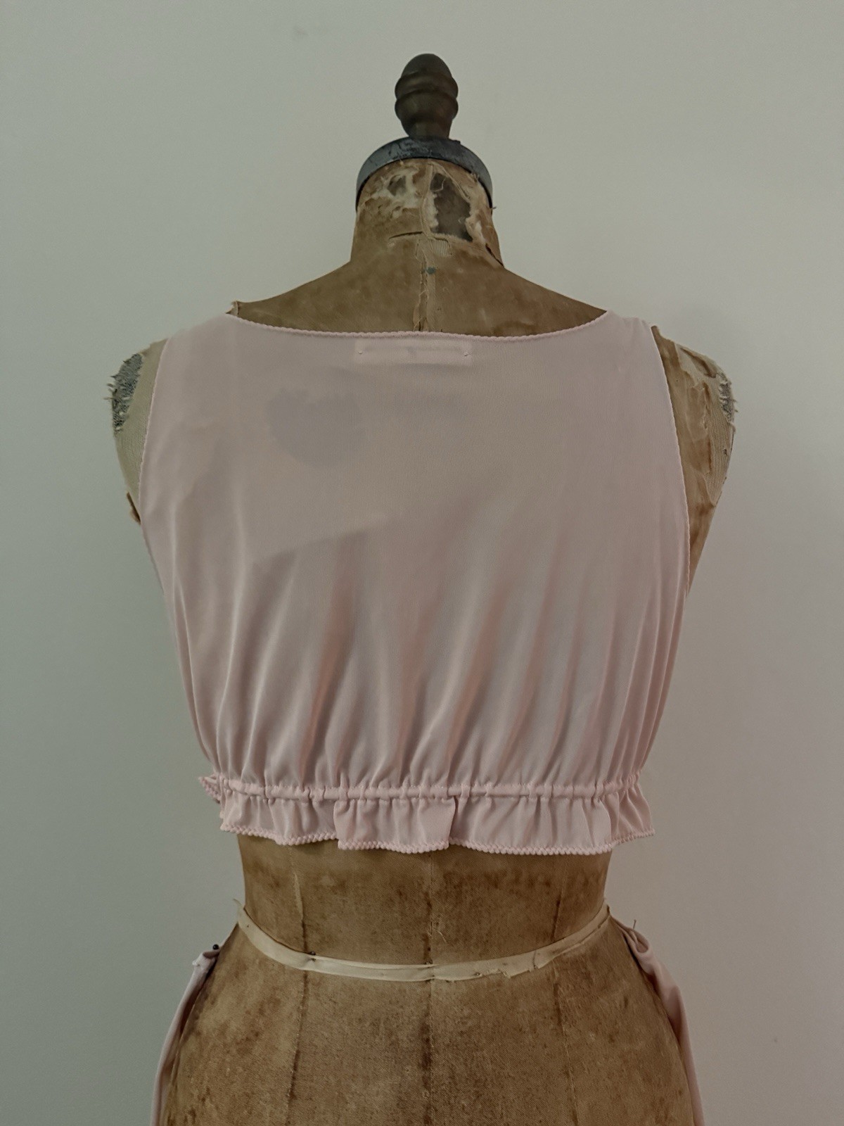 John Kloss For Cora 1970s Pajama Set Crop Top And Drawstring Pants