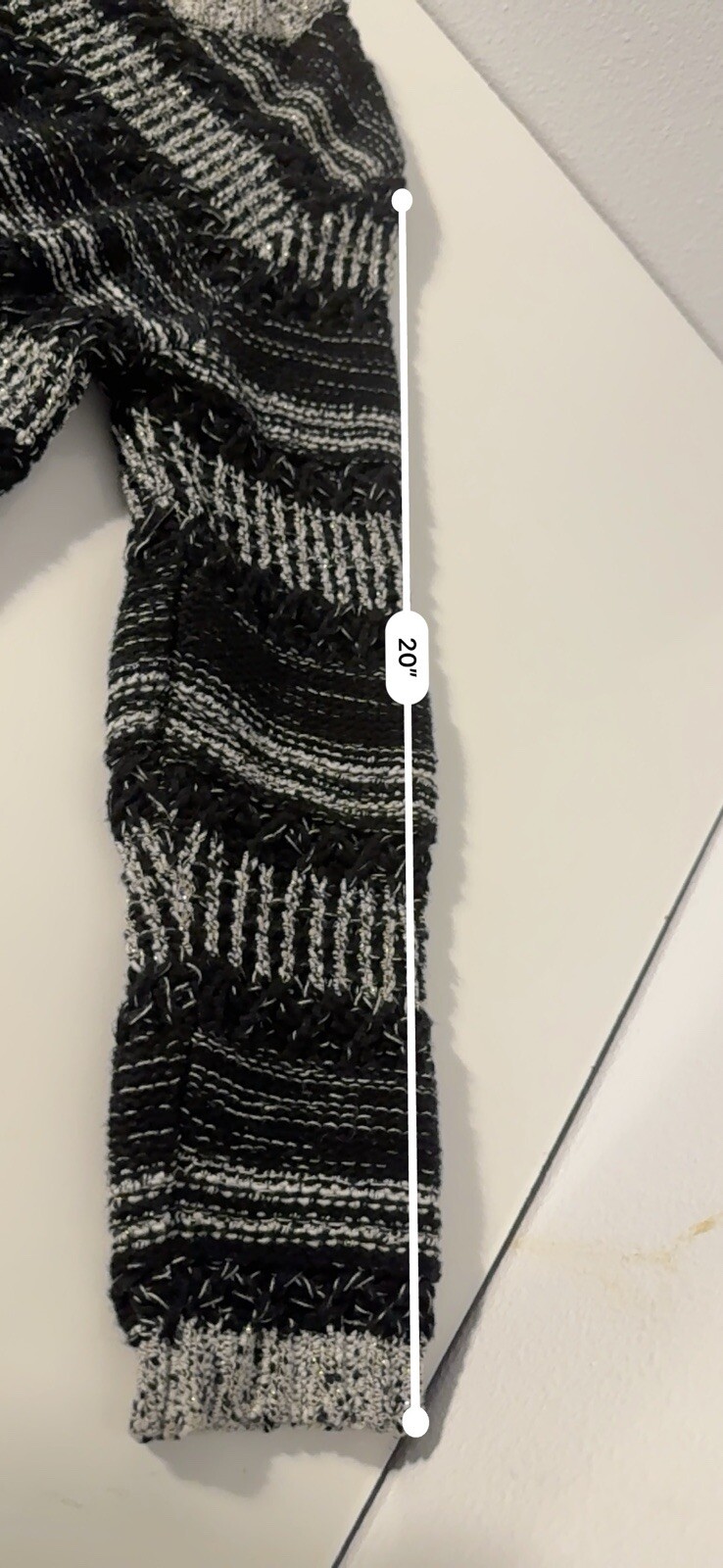 Ruby Rd. Cardigan Jacket Open Frade Black White Sz PS