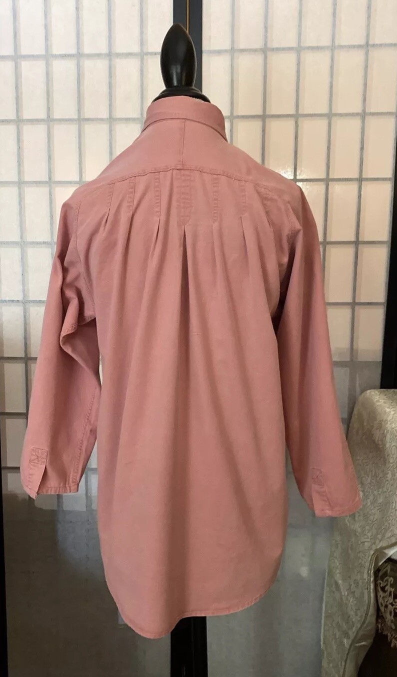 VTG 80s Outback Red-The LTD Wom S Button Down Ruched Shirt-Jacket Pigment Dyed