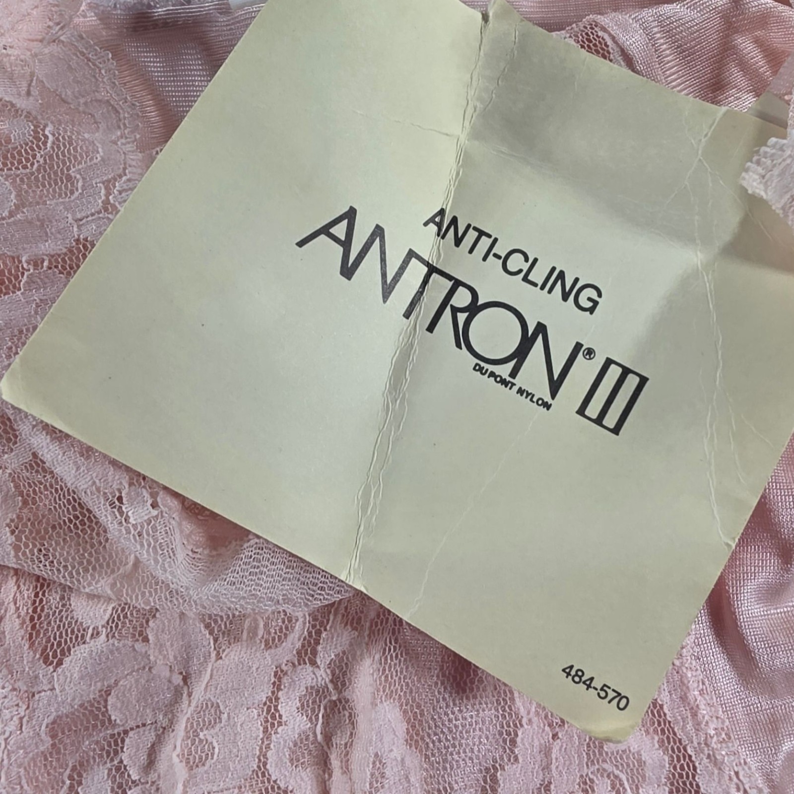Bestform French Dressing Pink Rose Lace Camisole Size 36 Dupont Antron III Nylon