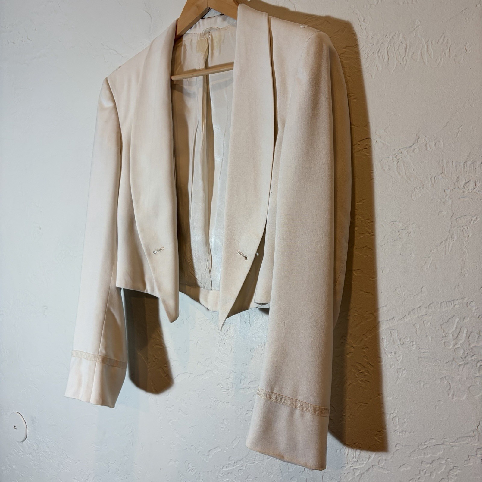 Vintage 1950s USAF U.S. Air Force Women’s White Formal Dress Jacket ARDC