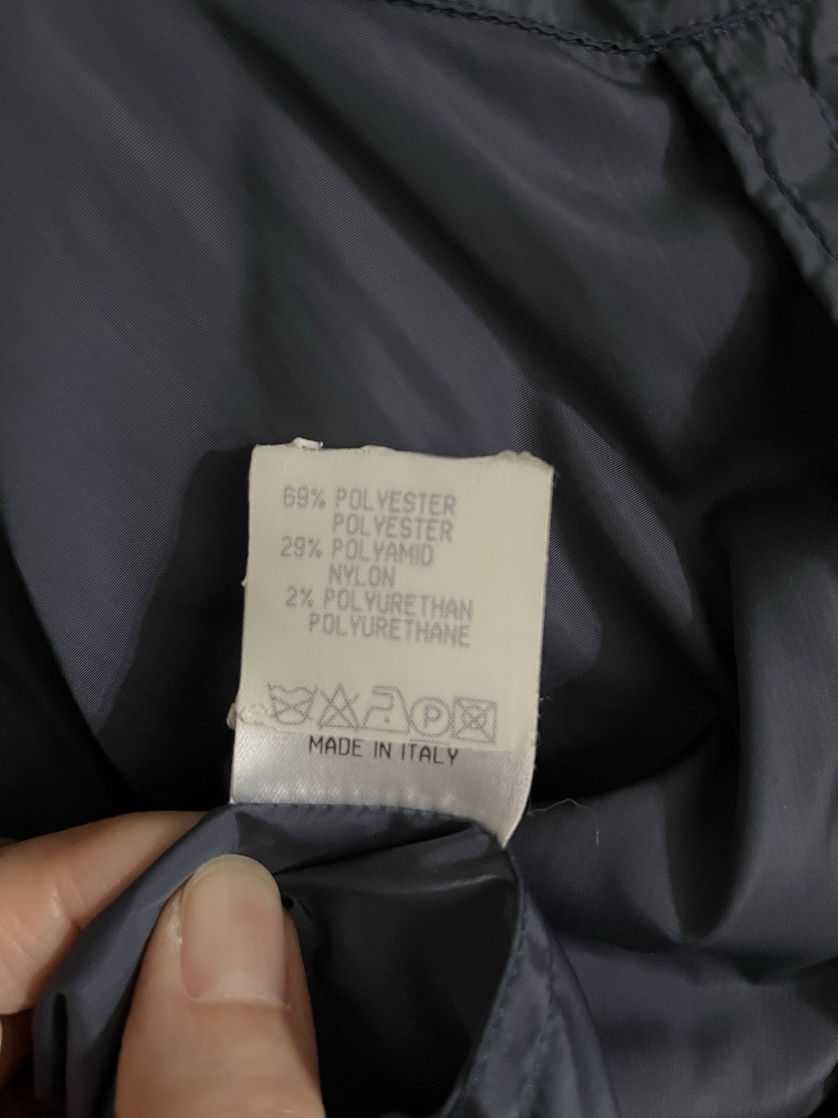 Vintage JIL SANDER Blue Gray Shirt Jacket with Zipper, Size 38 (Italian)