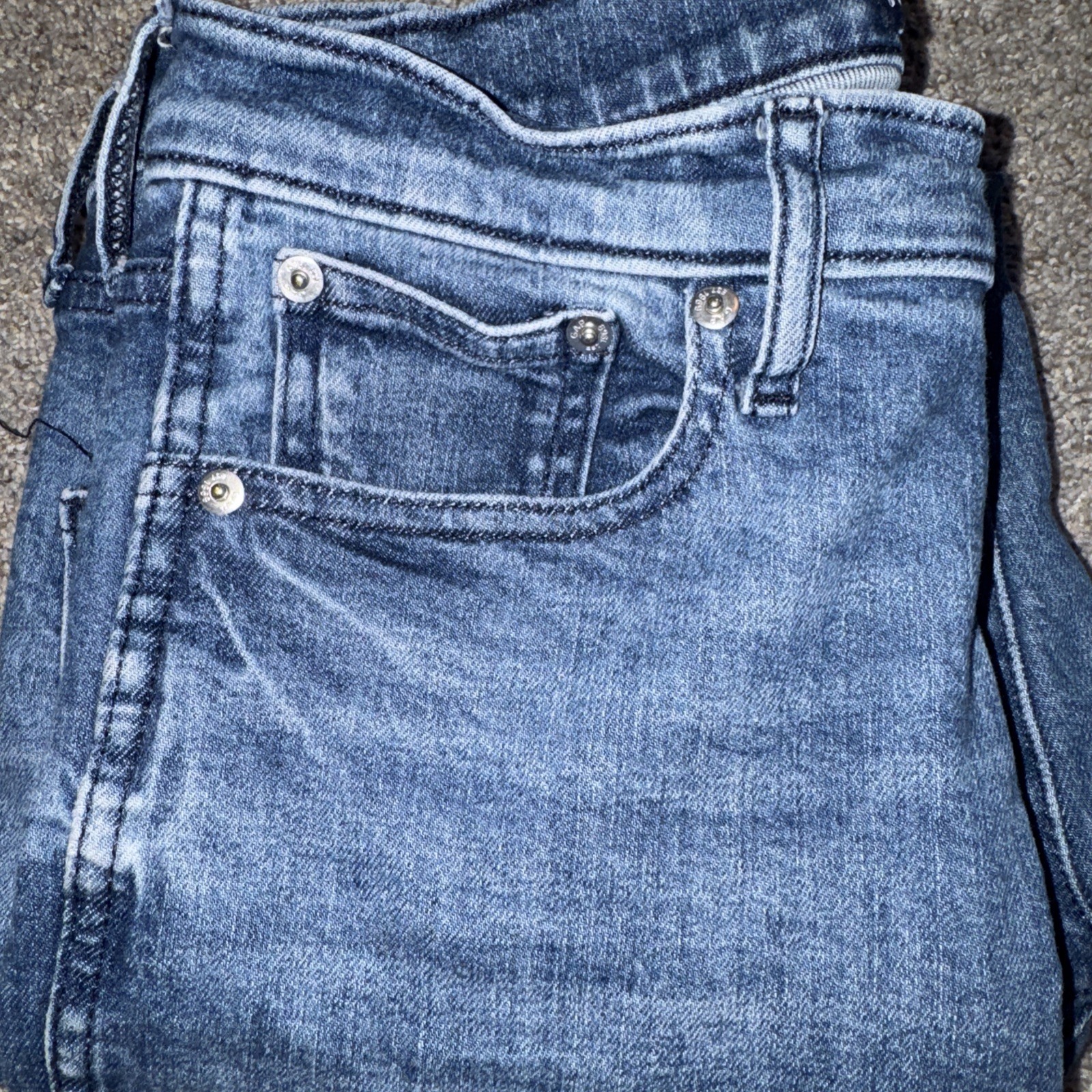 GAP Vintage Slim High Rise Jeans Medium Wash Size 8/29 Long Stretch