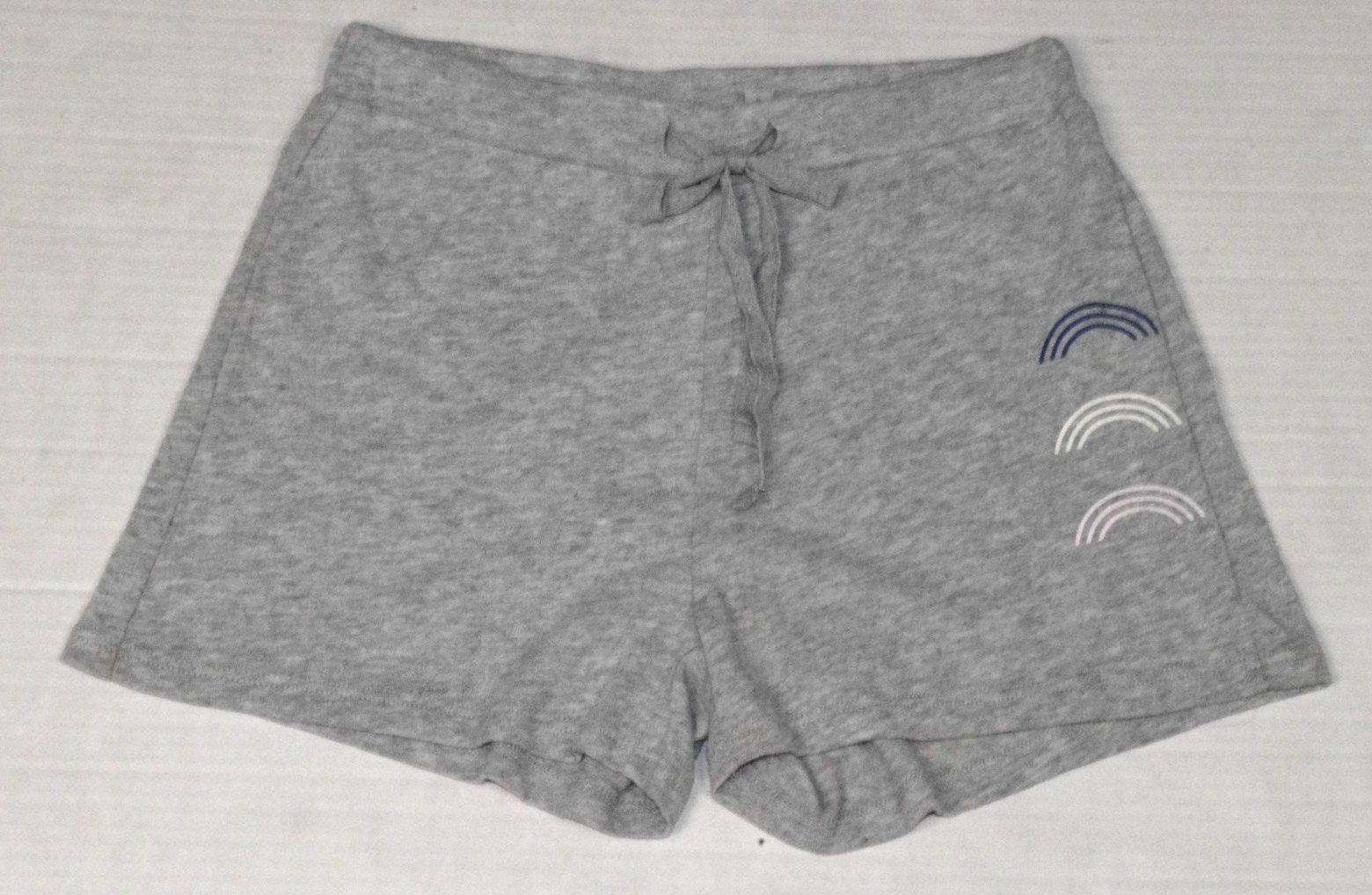 Vintage Shorts Junk Food Disney Promotional Size XS 90s Gray Triple Rainbow NWT
