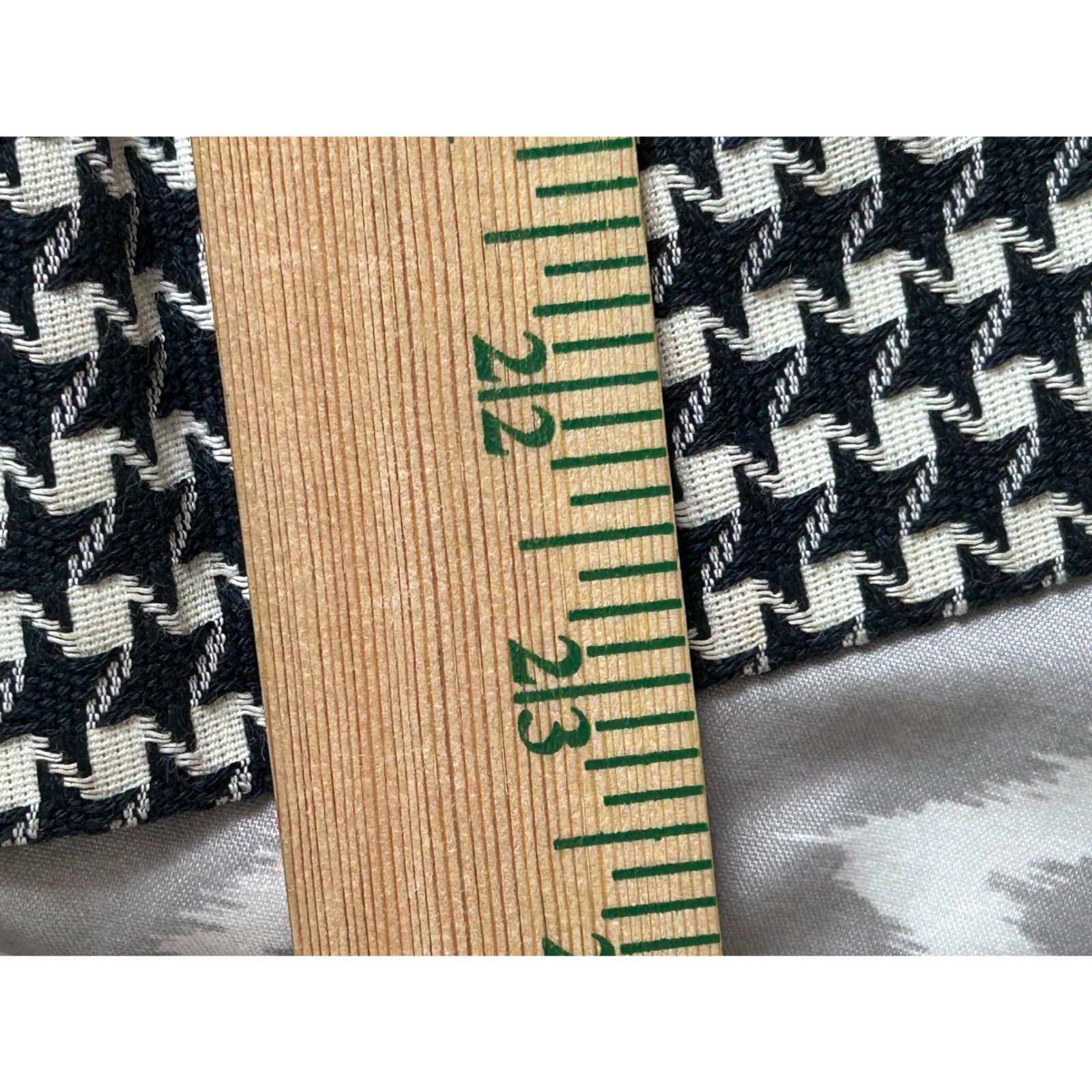 Vintage Herman Marcus Black White Houndstooth Vest and Pleated Skirt Set Size 12