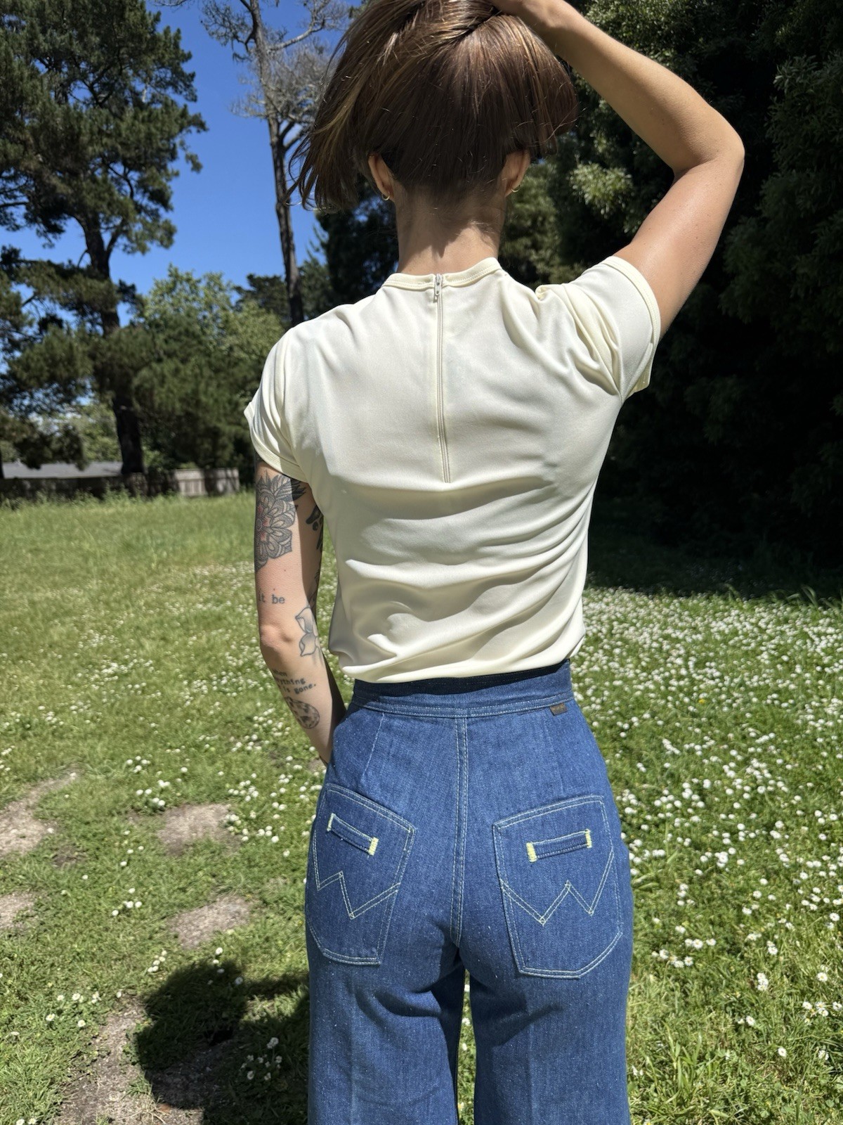 Vintage 1970s Shaheen Floral Hawaiian Top, Signed Size 6