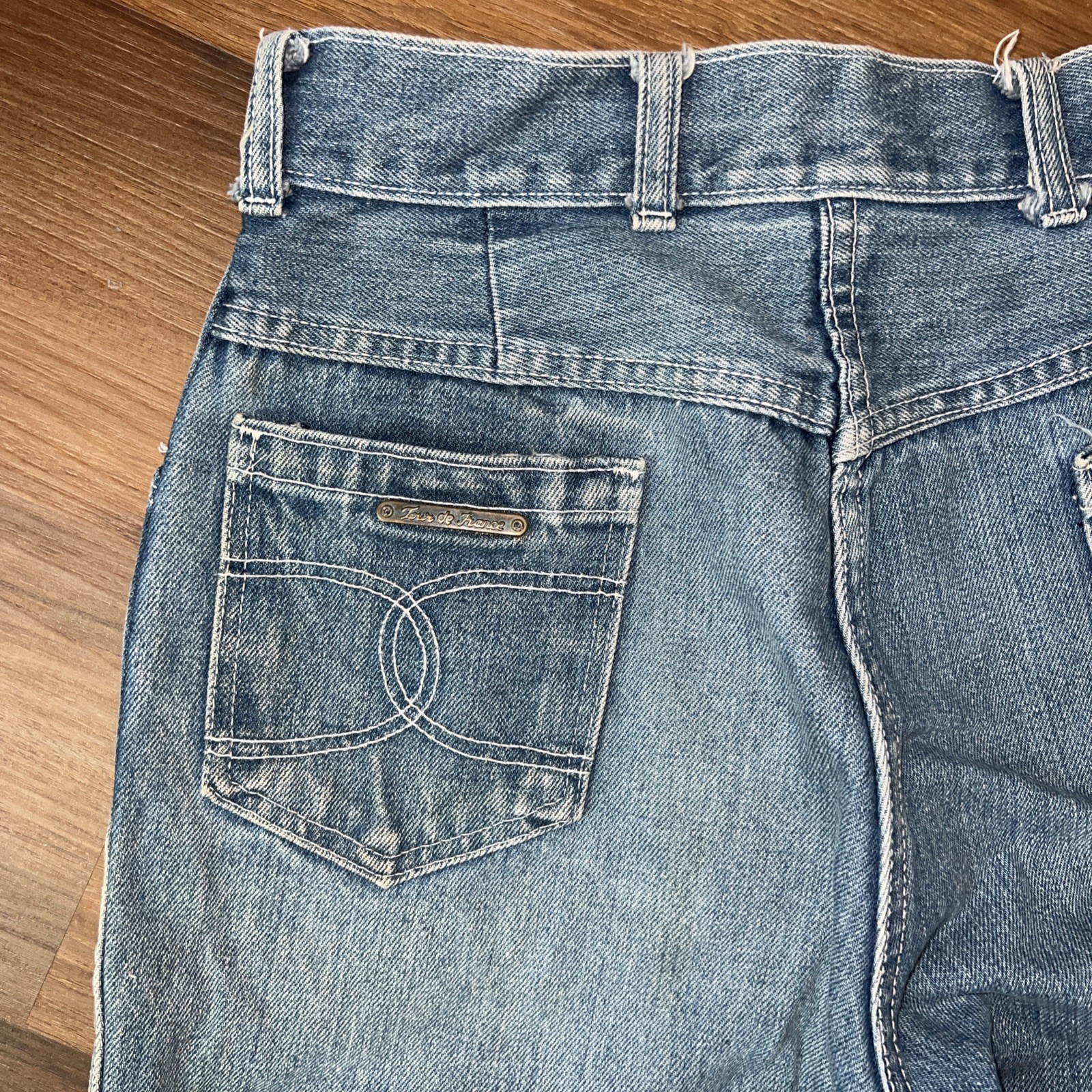 Vintage 70s/80s Women’s Tour De France Dark Denim Jeans Sz 4 High Waisted