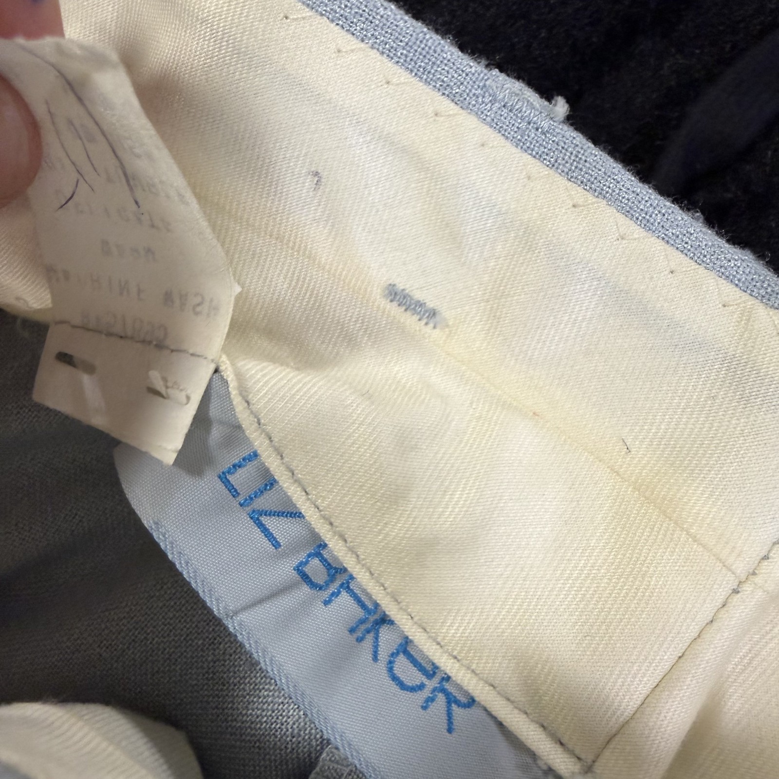 Vintage Liz Baker Women’s Blue Pleated Business Casual Slack Pants Size 16