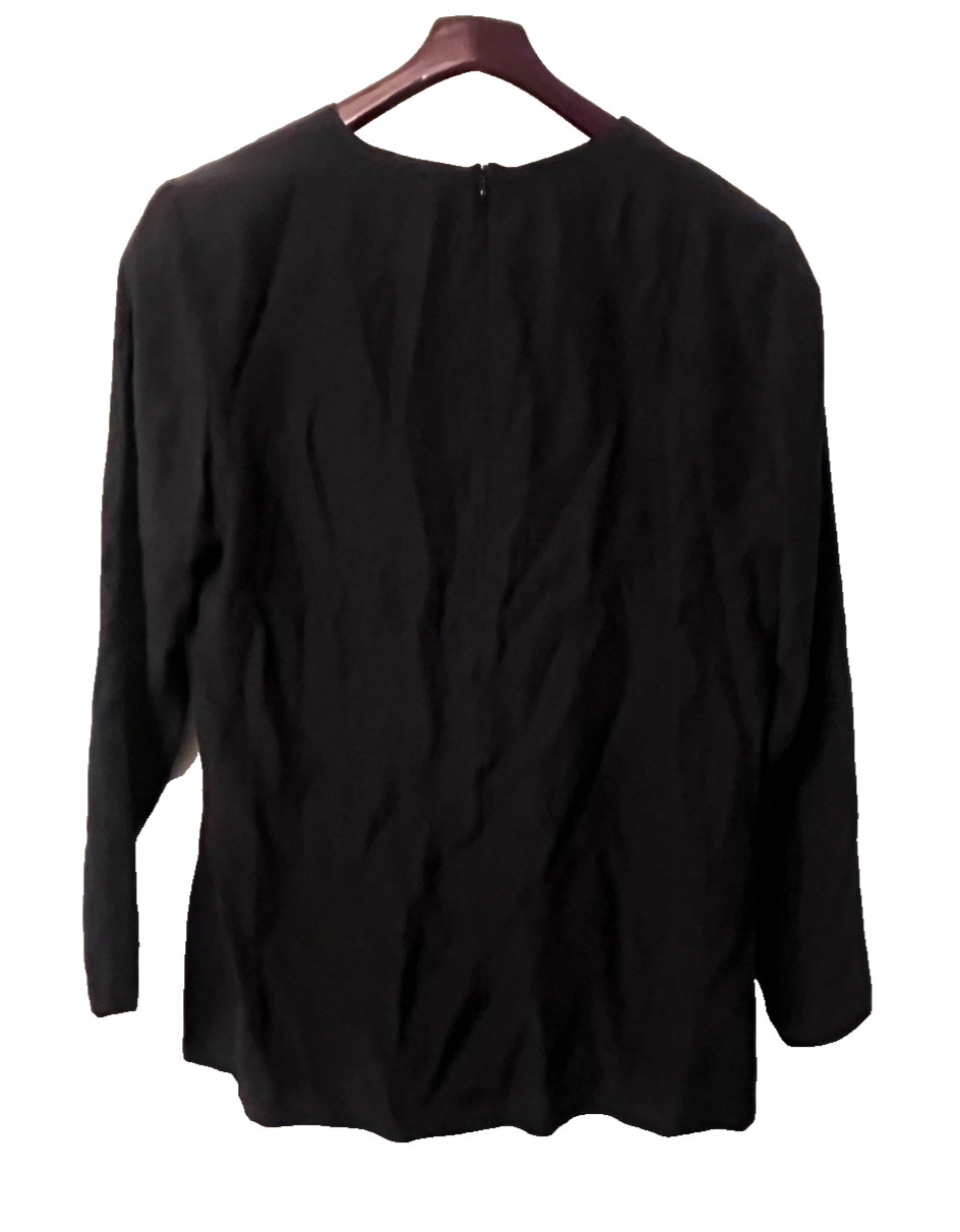 VINTAGE J. TIKTINER NICE FRANCE 100% SILK BLOUSE SHIRT TOP WOMEN’S SIZE 10 42