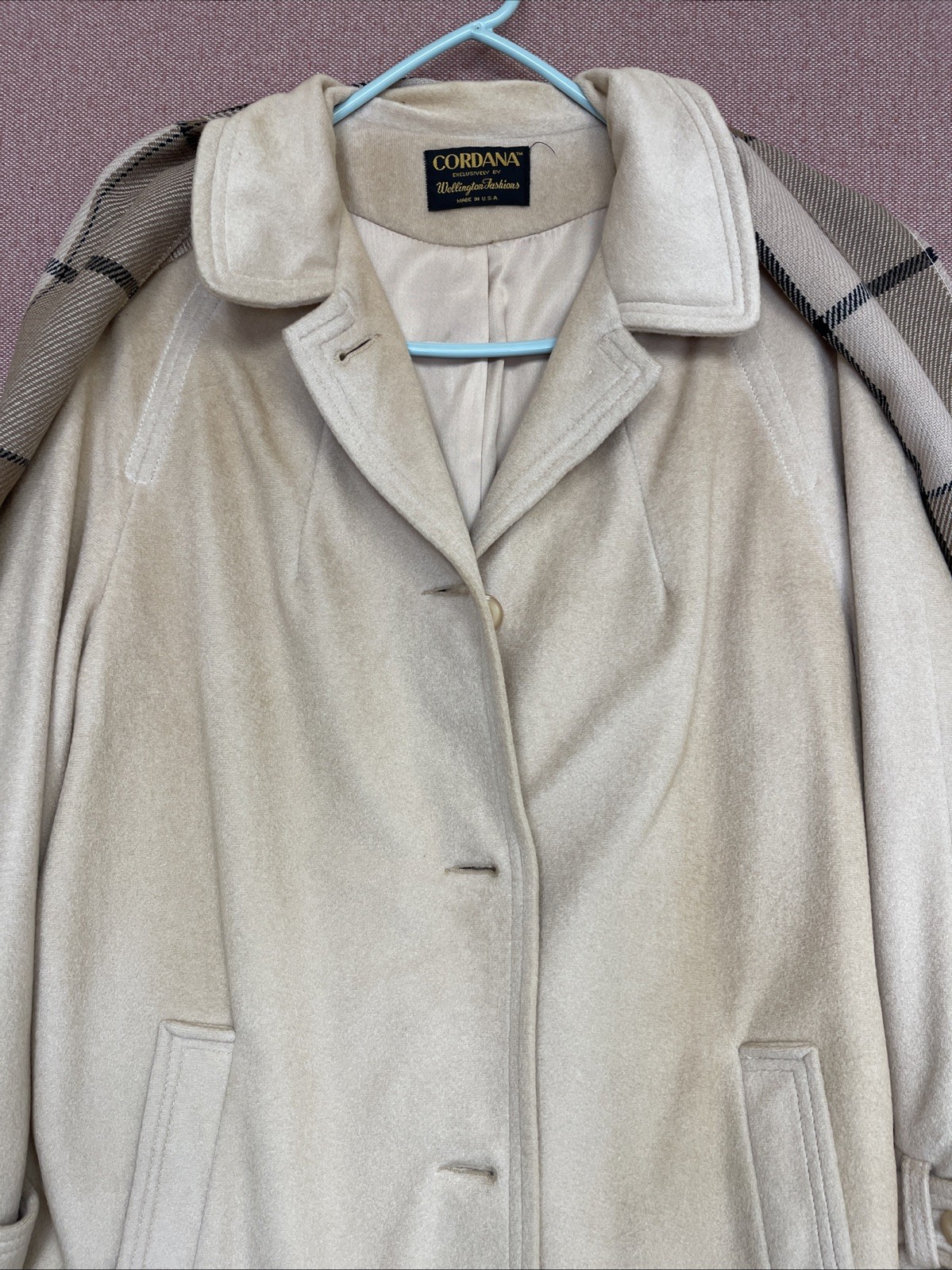 Vintage Cordana Simply Luxurious Wellington Fashions Celanese Arnel Long Coat