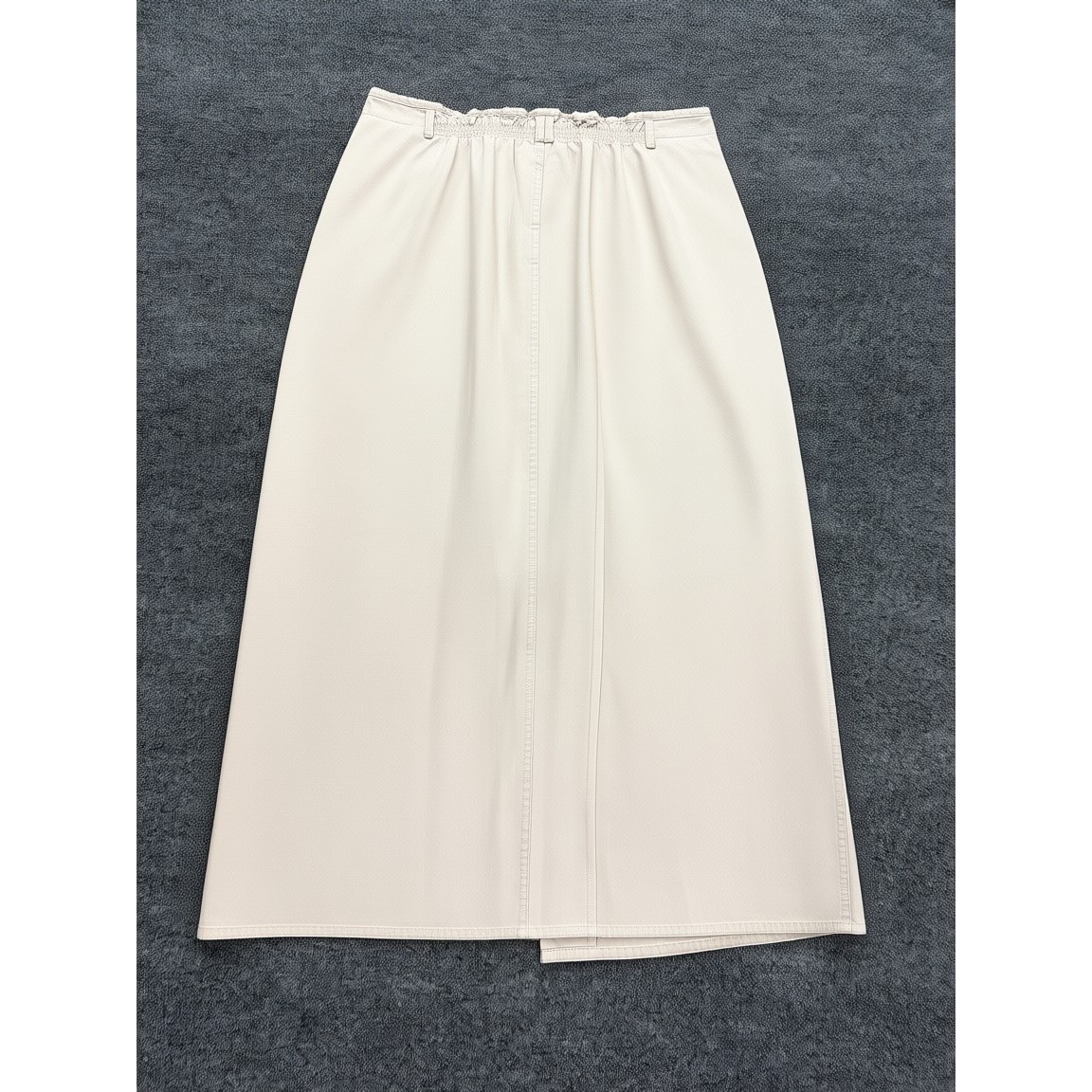 Route 66 Button Front Skirt Womens 13/14 Beige Cotton Maxi Cottage Boho Peasant