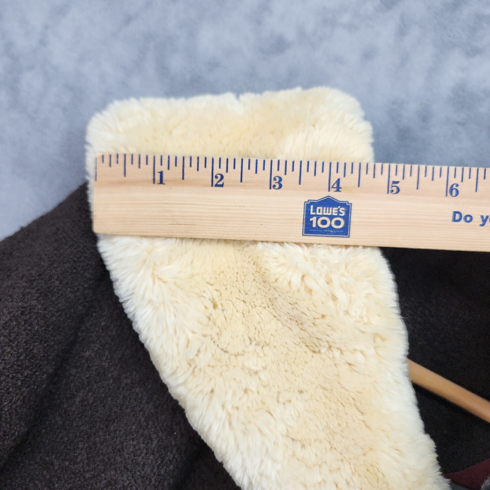 Vtg Stevens Forstmann Coat LARGE Leakas Furriers Dayton OH Dark Brown Tan Fur