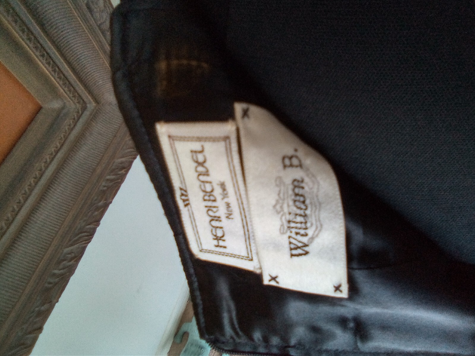 Vintage William B. For Henri Bendel NY Leather Skirt