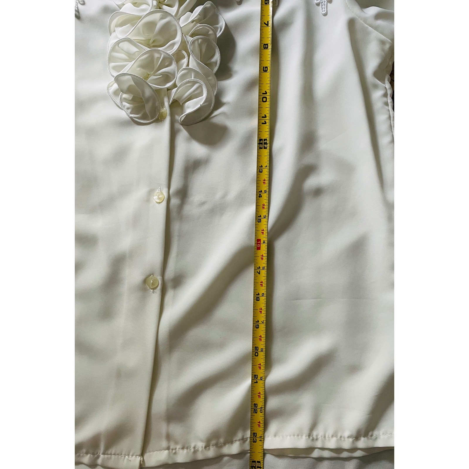 Vintage J-Fashion Romantic Cascade Ruffle Lace Blouse