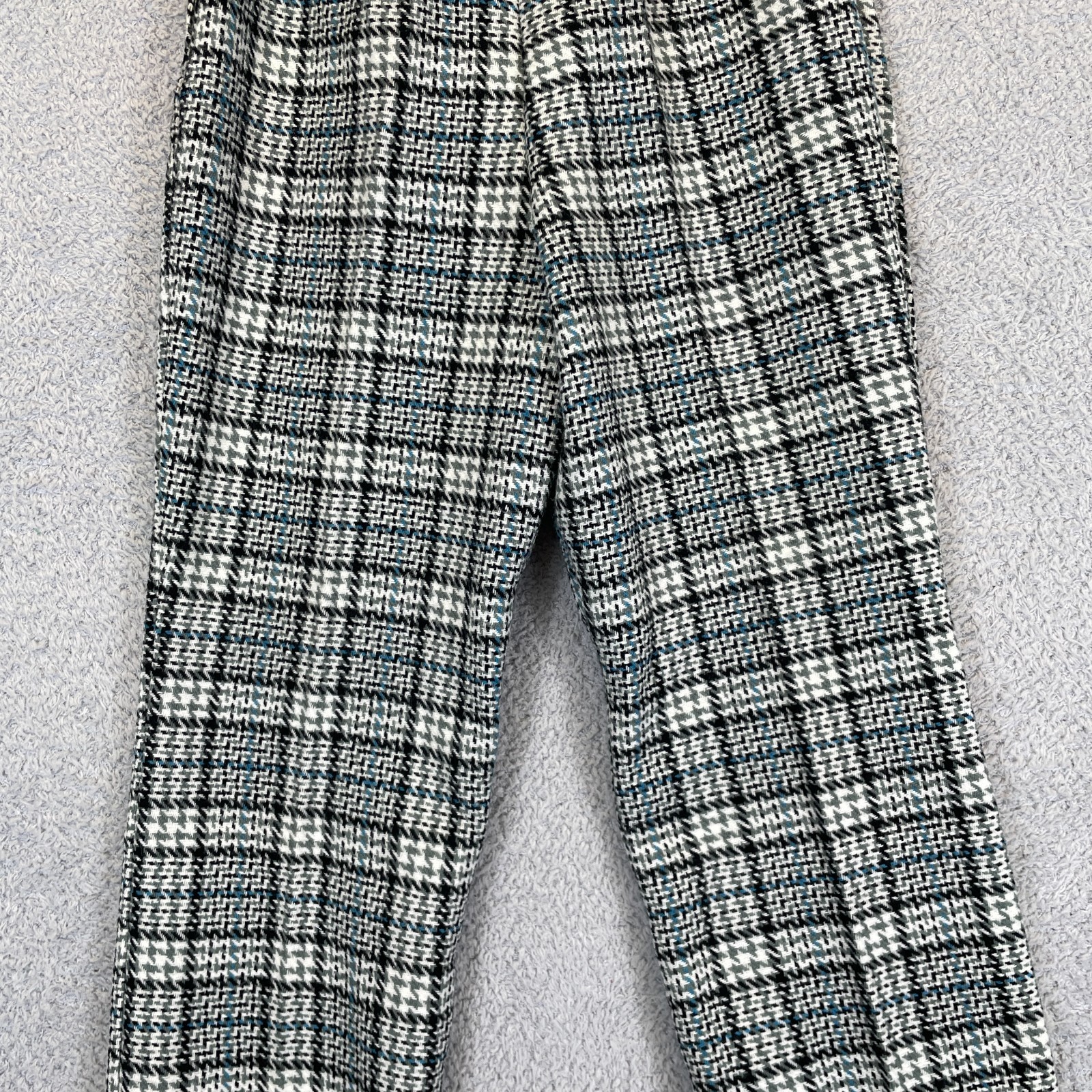 Vintage 70s Preppy Retro Prince of Wales Check Glen Plaid Pants 26″x31″ Japan