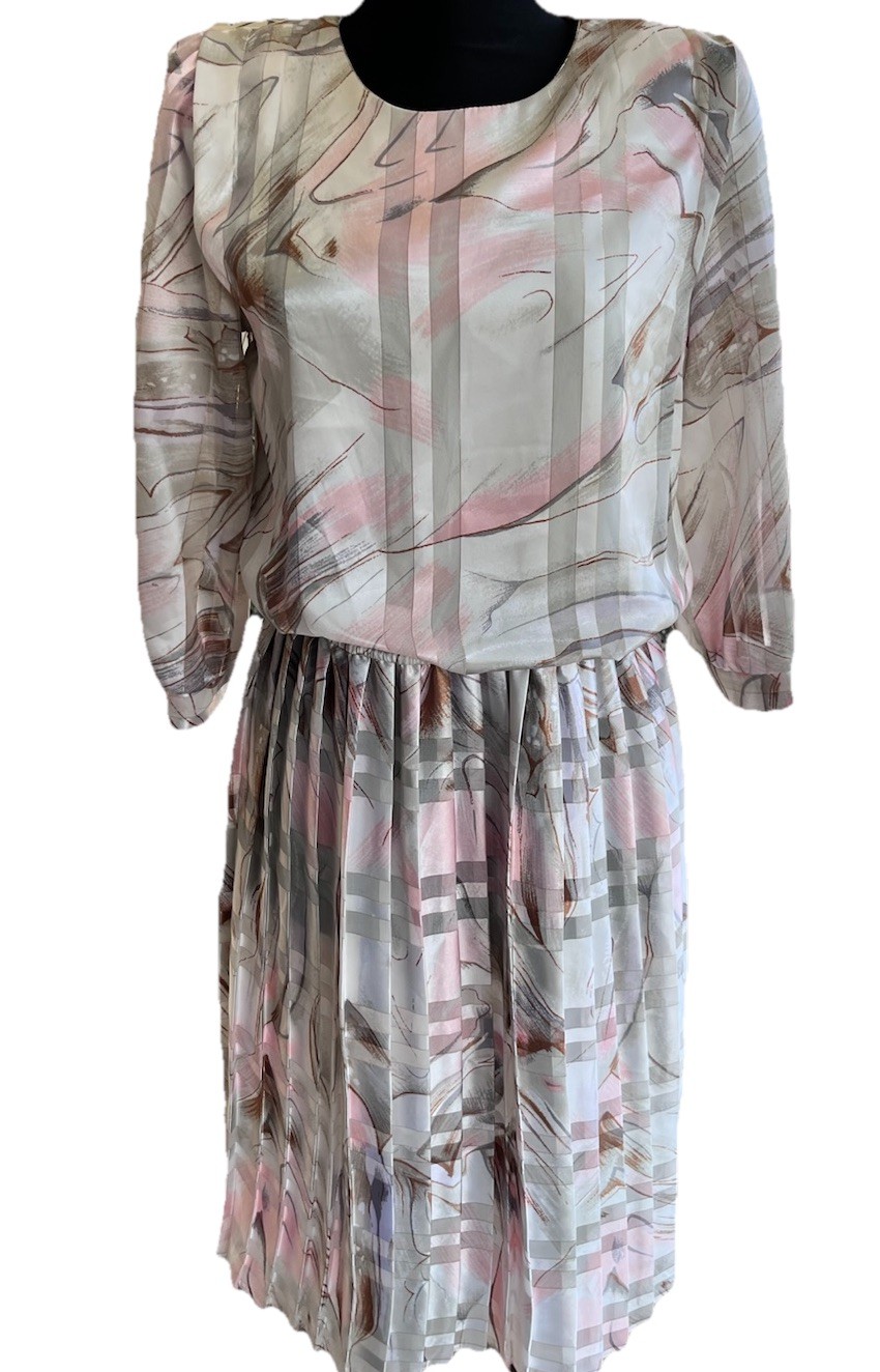 Secretary Chic „New Romantic” 80’s VNT minimalist gothic dress suit sz6