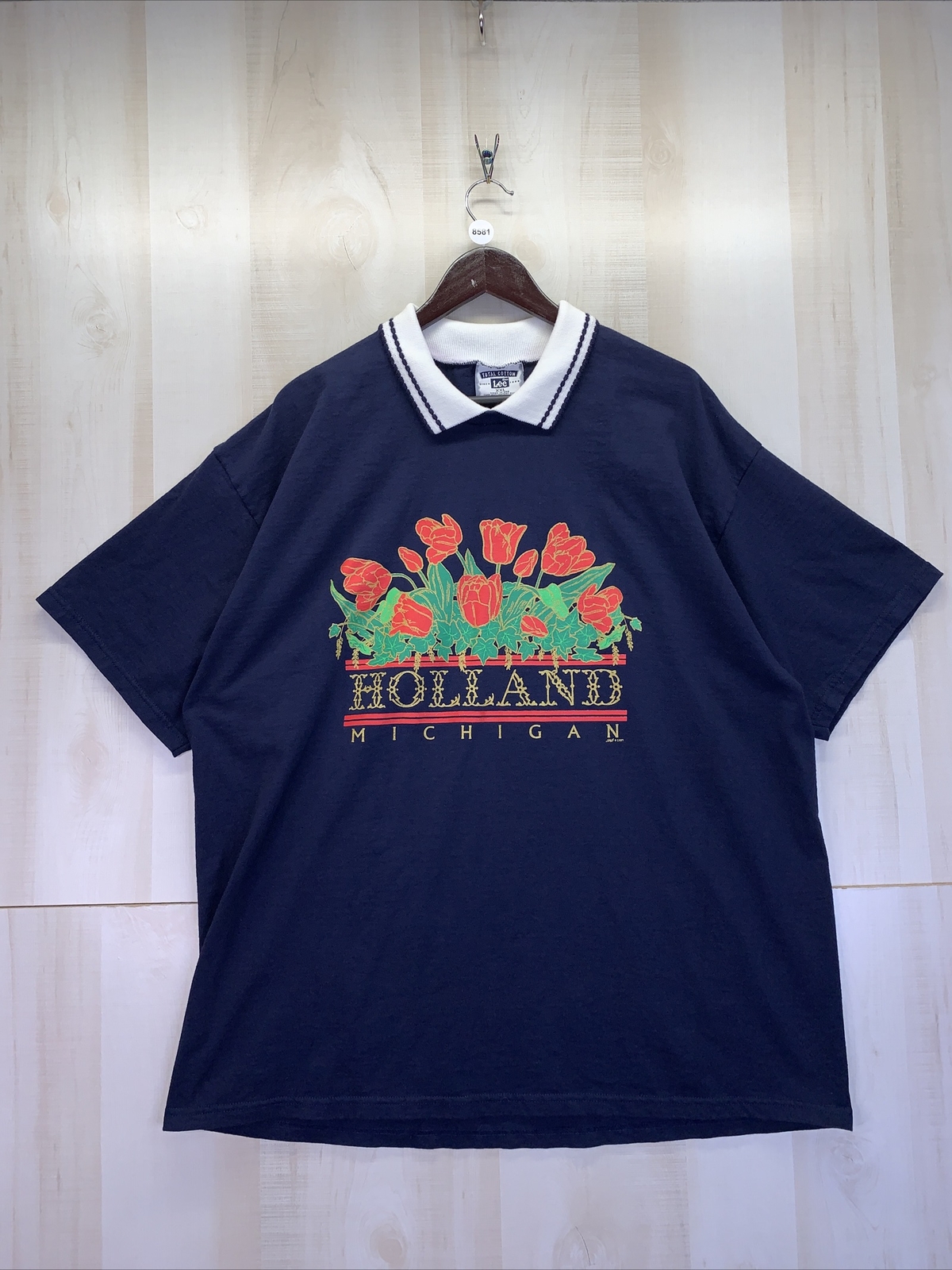 Vintage 1997 Holland Michigan Collared Graphic T Shirt By Lee Womens XXL USA-