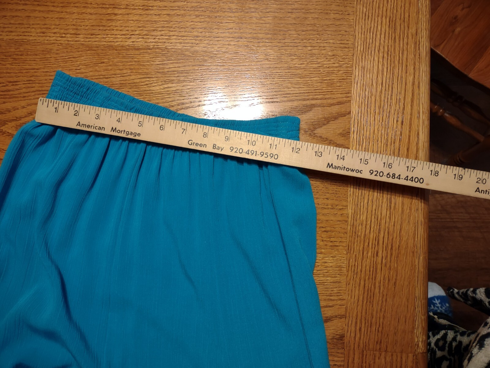 Vintage Peter Popavitch Skirt, M, Made in USA, Bright Teal