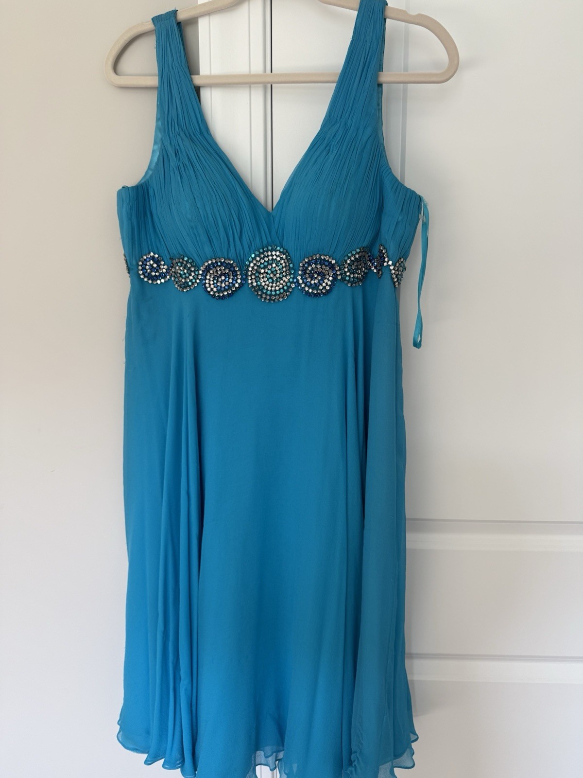 Vintage JOVANI Beaded Silk Dress