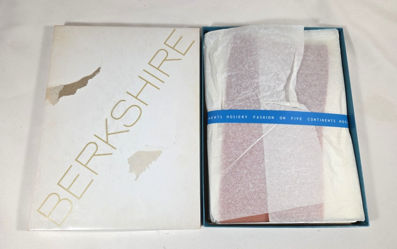 3 Prs. NEW ~ Vtg 60’s Berkshire Stockings Rose Beige Agilon Stretch Sz. 9 1/2-10