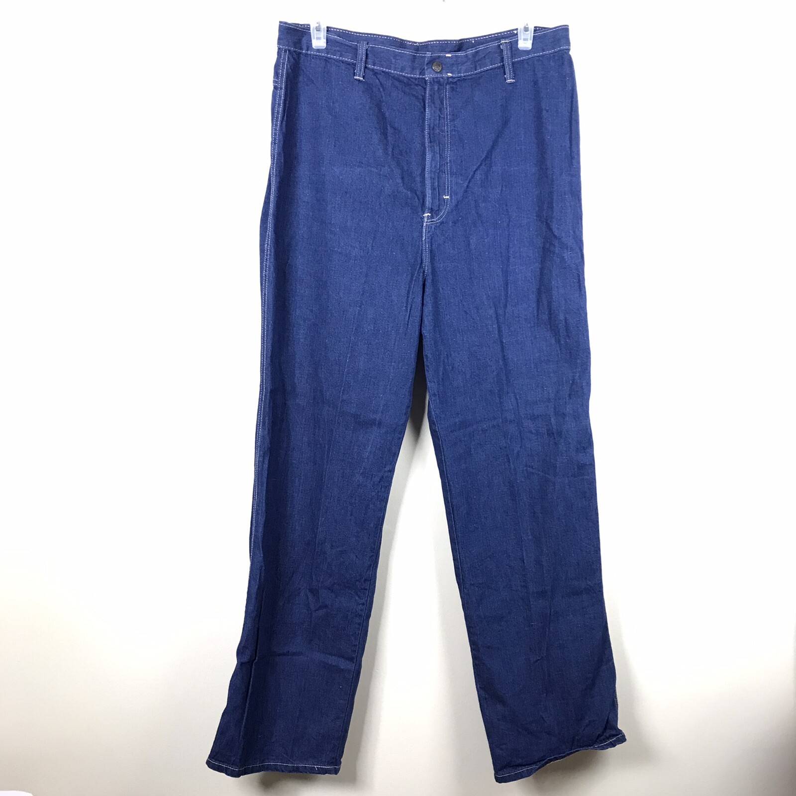 NOS vtg Touche Womens Size 36 High Waist Blue 100% Cotton Denim Mom Jeans 31.5″