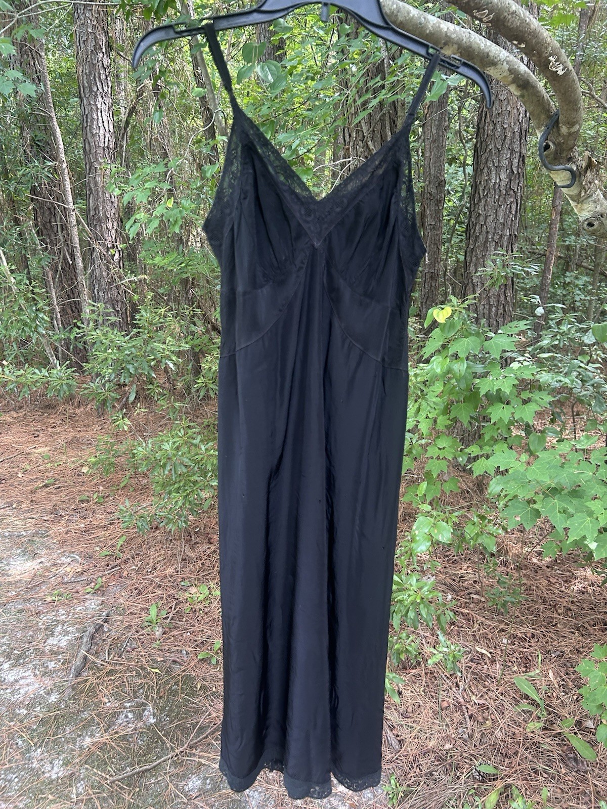 Vintage 1940/50’s Miss Elaine Precisionals Liquid Rayon Tricot in Black Size-S